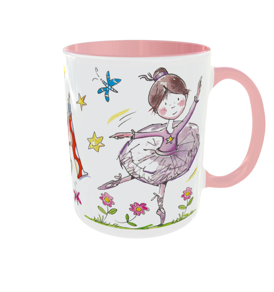 Tasse Ballett, Keramik , Tasse mit Namen, RosiRosinchen