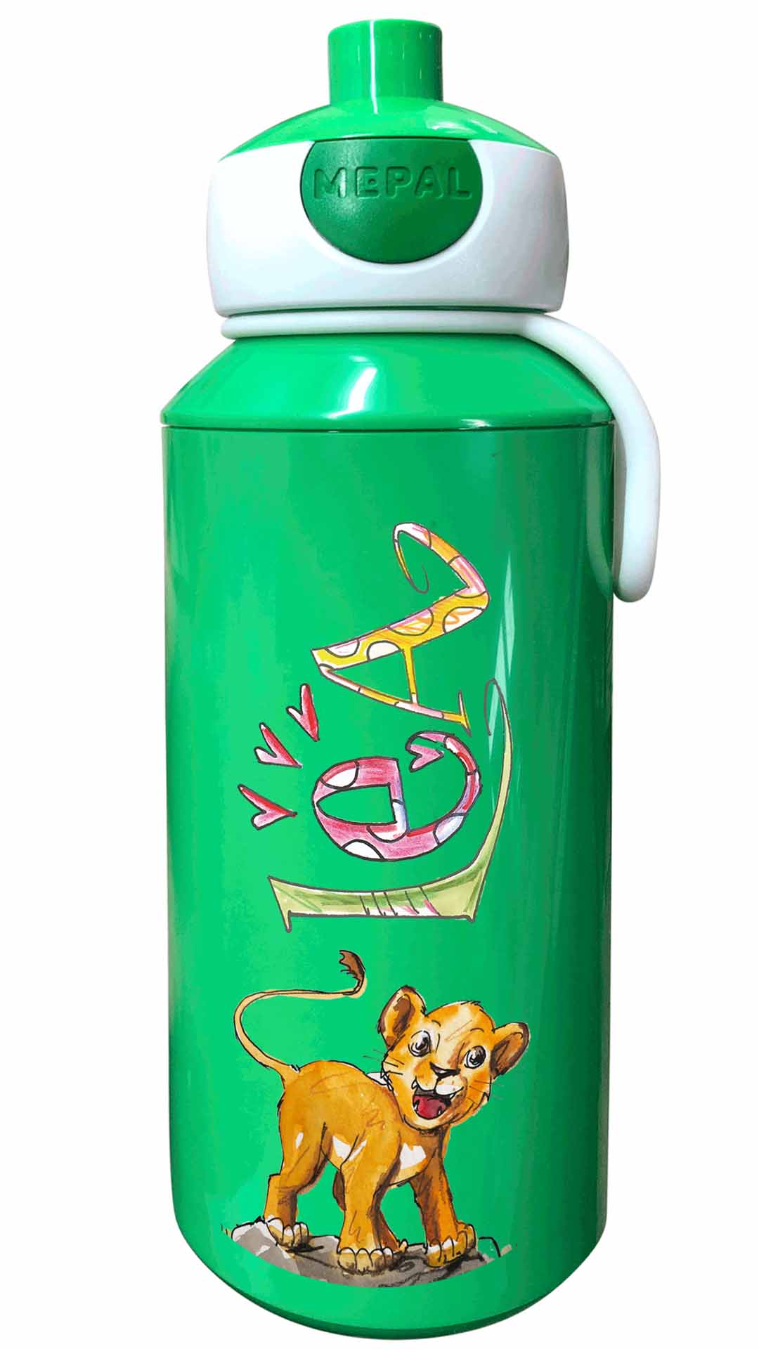 Trinkflasche Popup, Löwe Simba