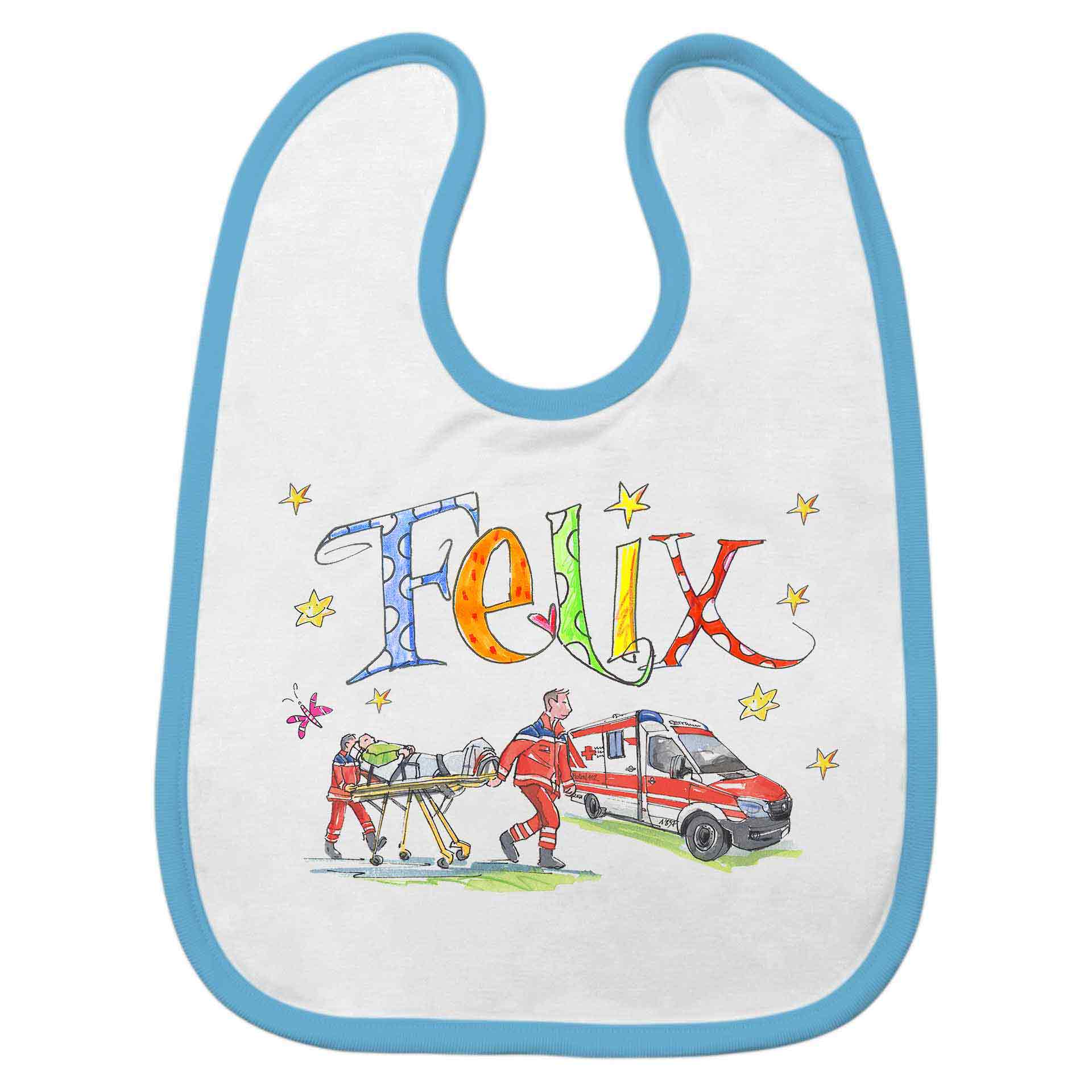 Babylätzchen Rettungswagen