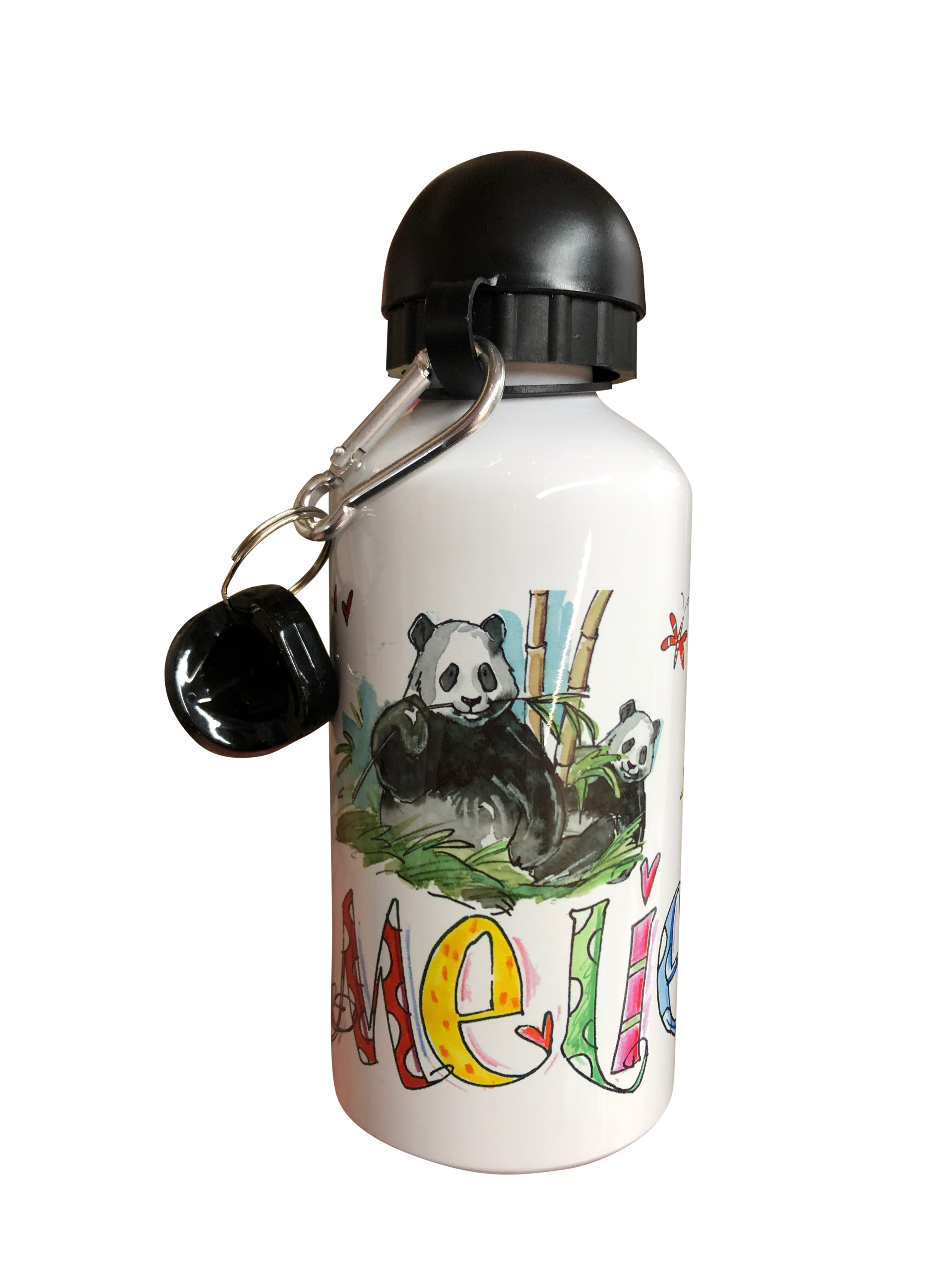 Aluminium Trinkflasche Panda