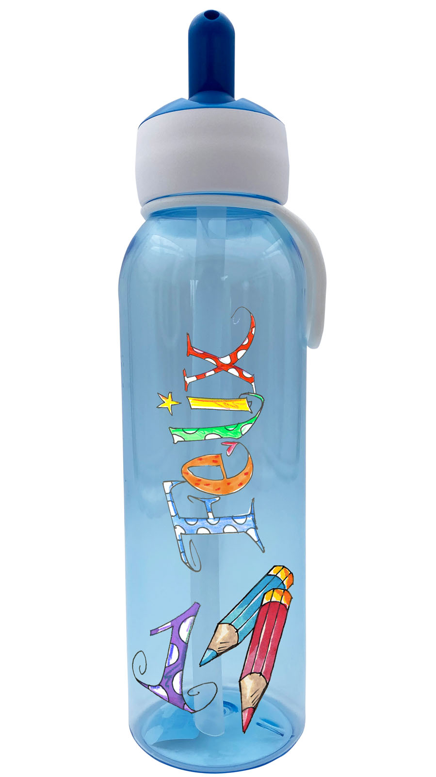 Trinkflasche Flipup, Schulstart