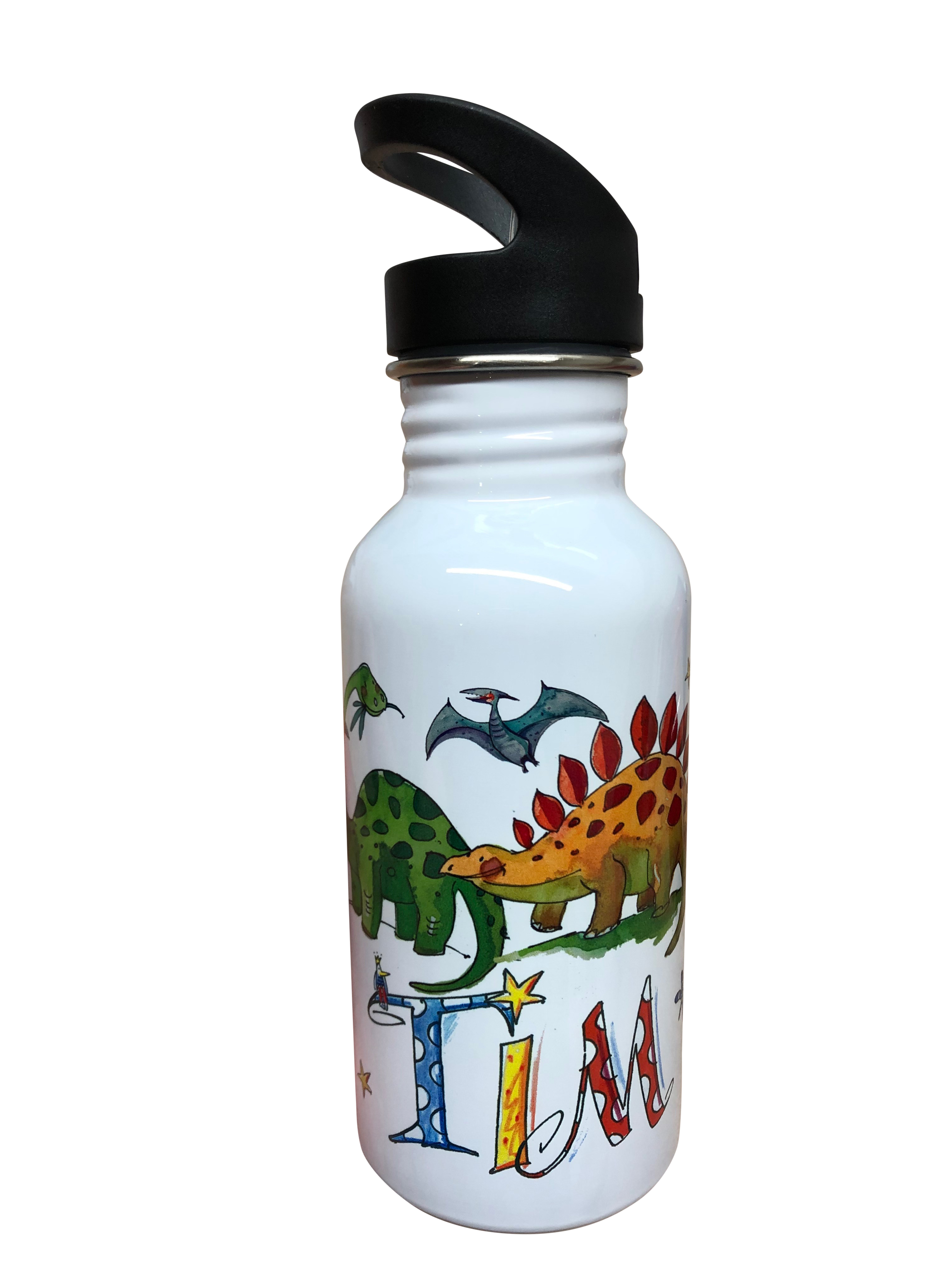 Trinkflasche Dino1, Edelstahl