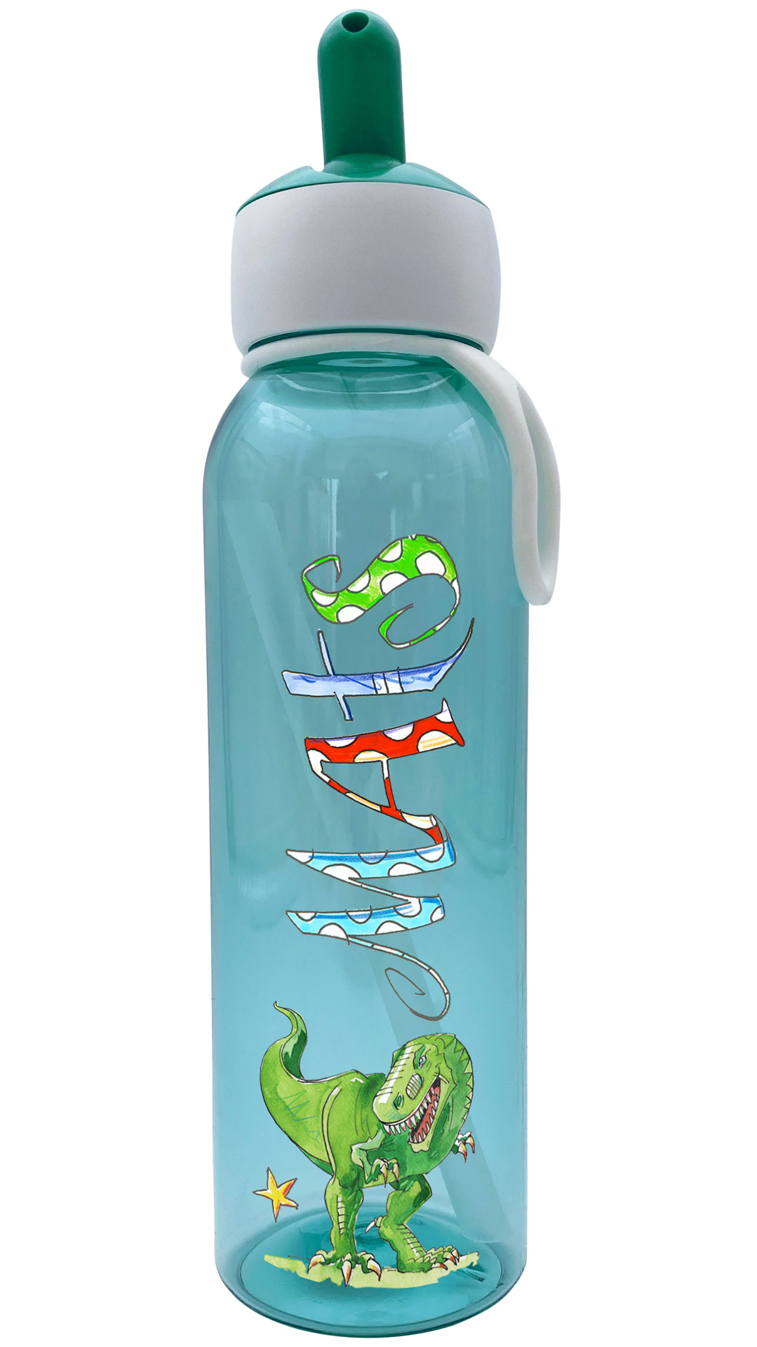 Trinkflasche Flipup, Dino T-Rex