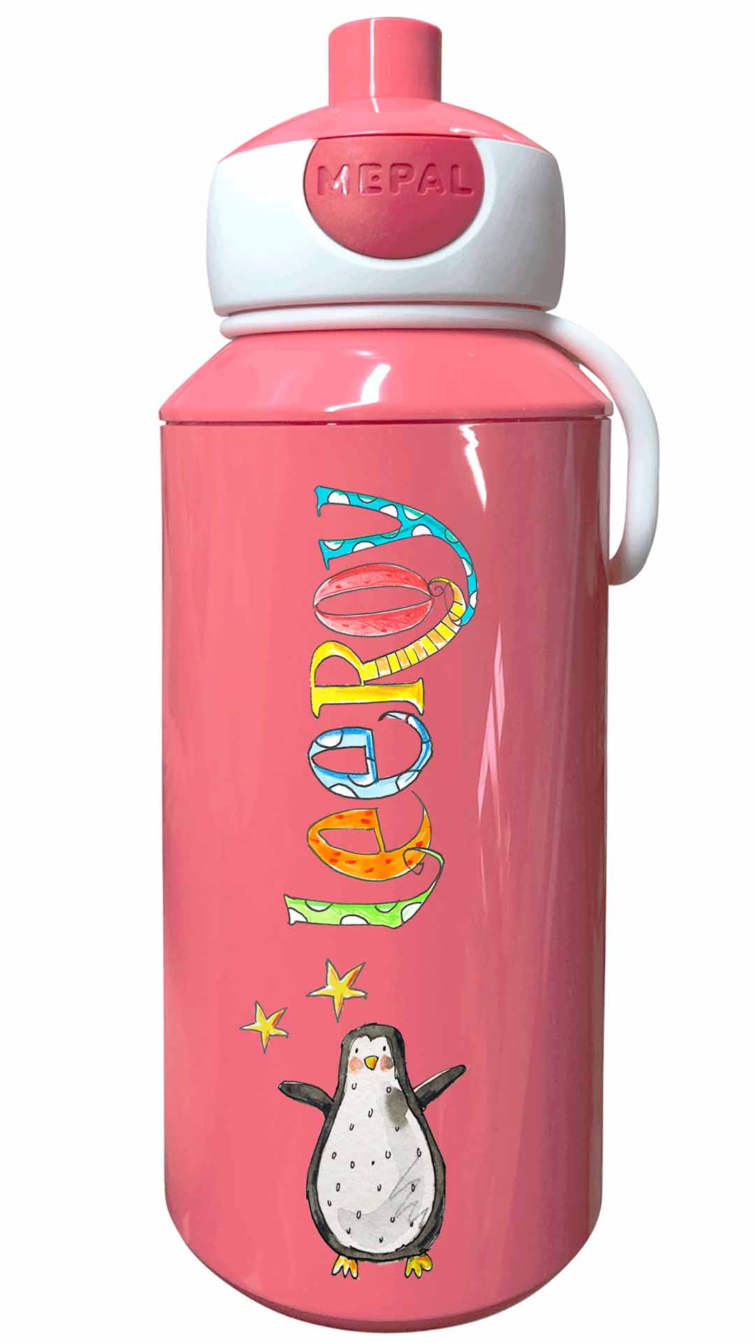 Trinkflasche Popup, Pinguin