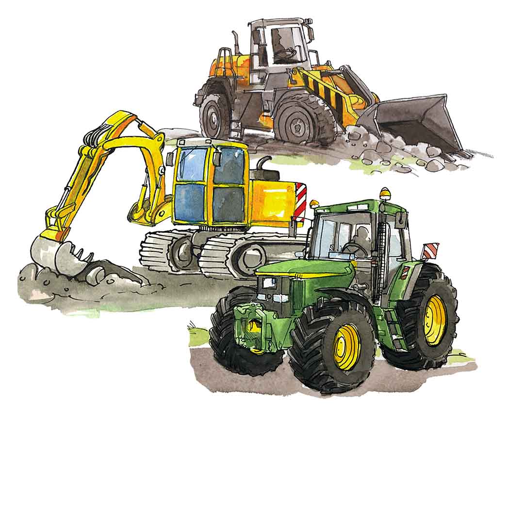 Trecker, Bagger, Radlader