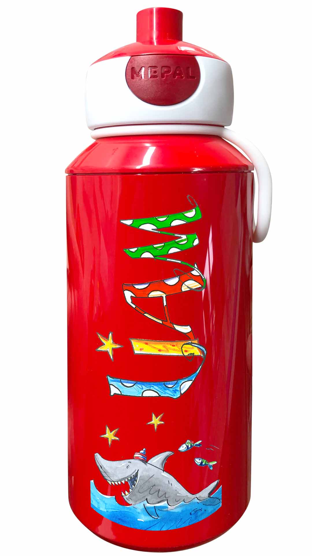 Trinkflasche Popup, Hai