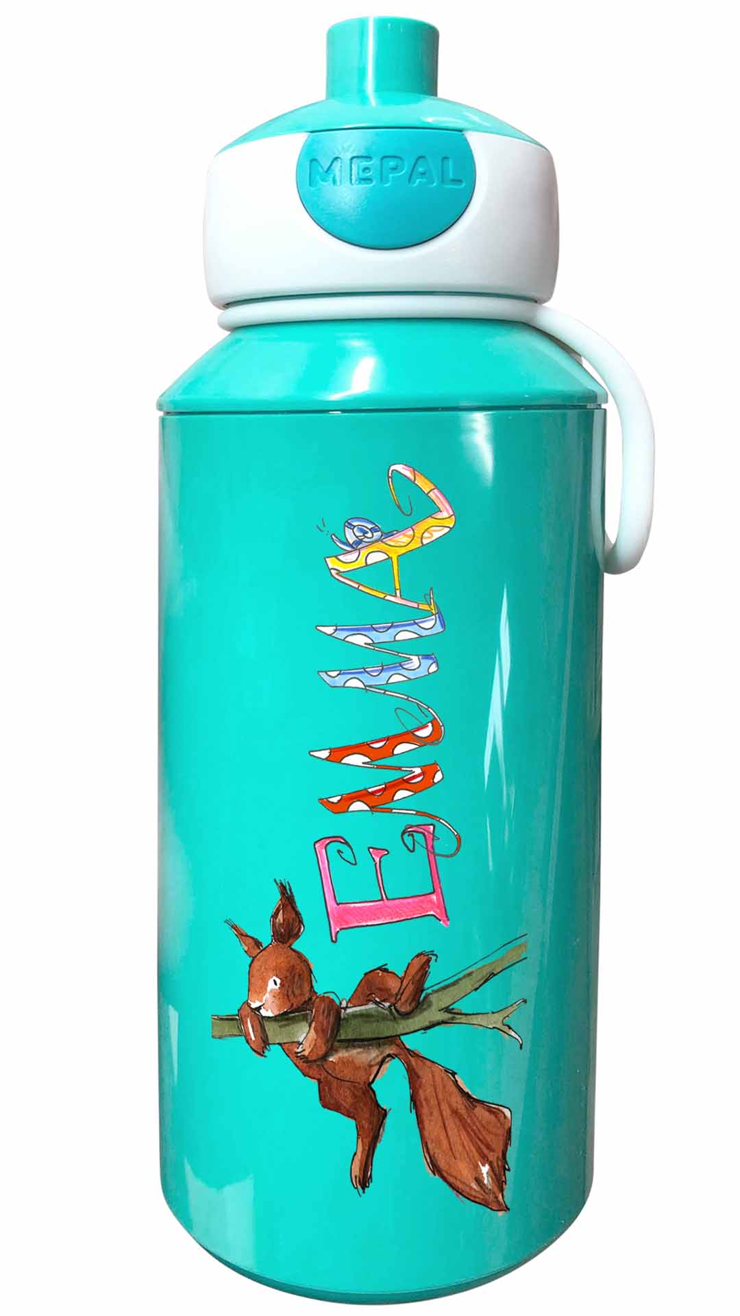 Trinkflasche Popup, Eichhörnchen