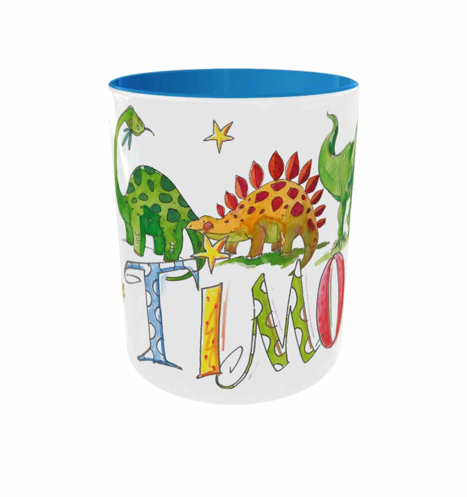 Tasse Dino4, Keramik, Tasse mit Name, RosiRosinchen