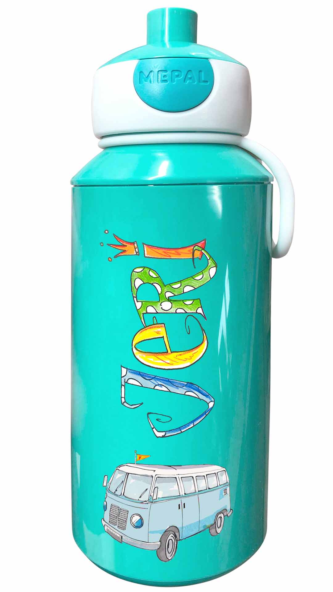 Trinkflasche Popup, Bus