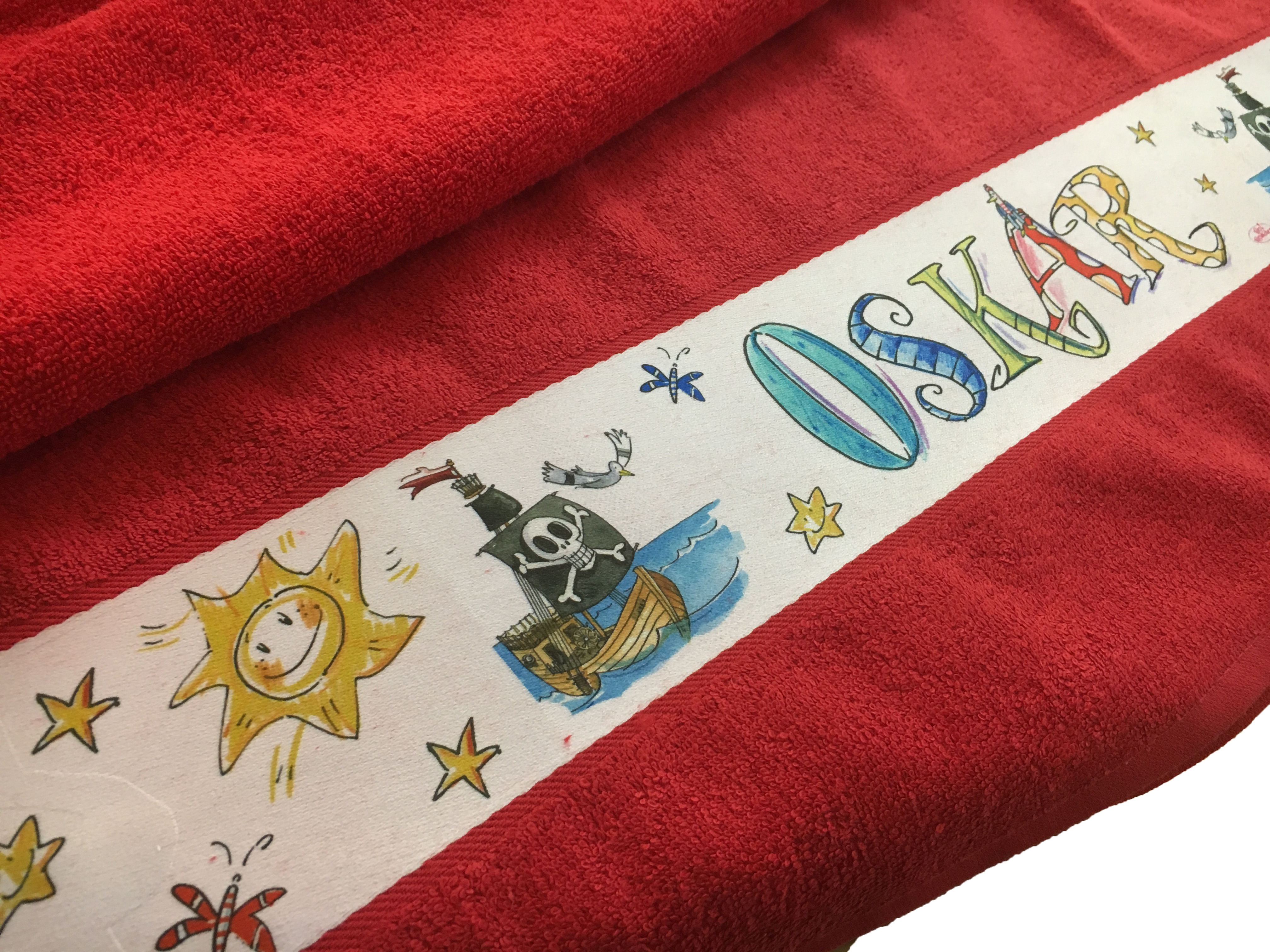 Handtuch Piratenschiff