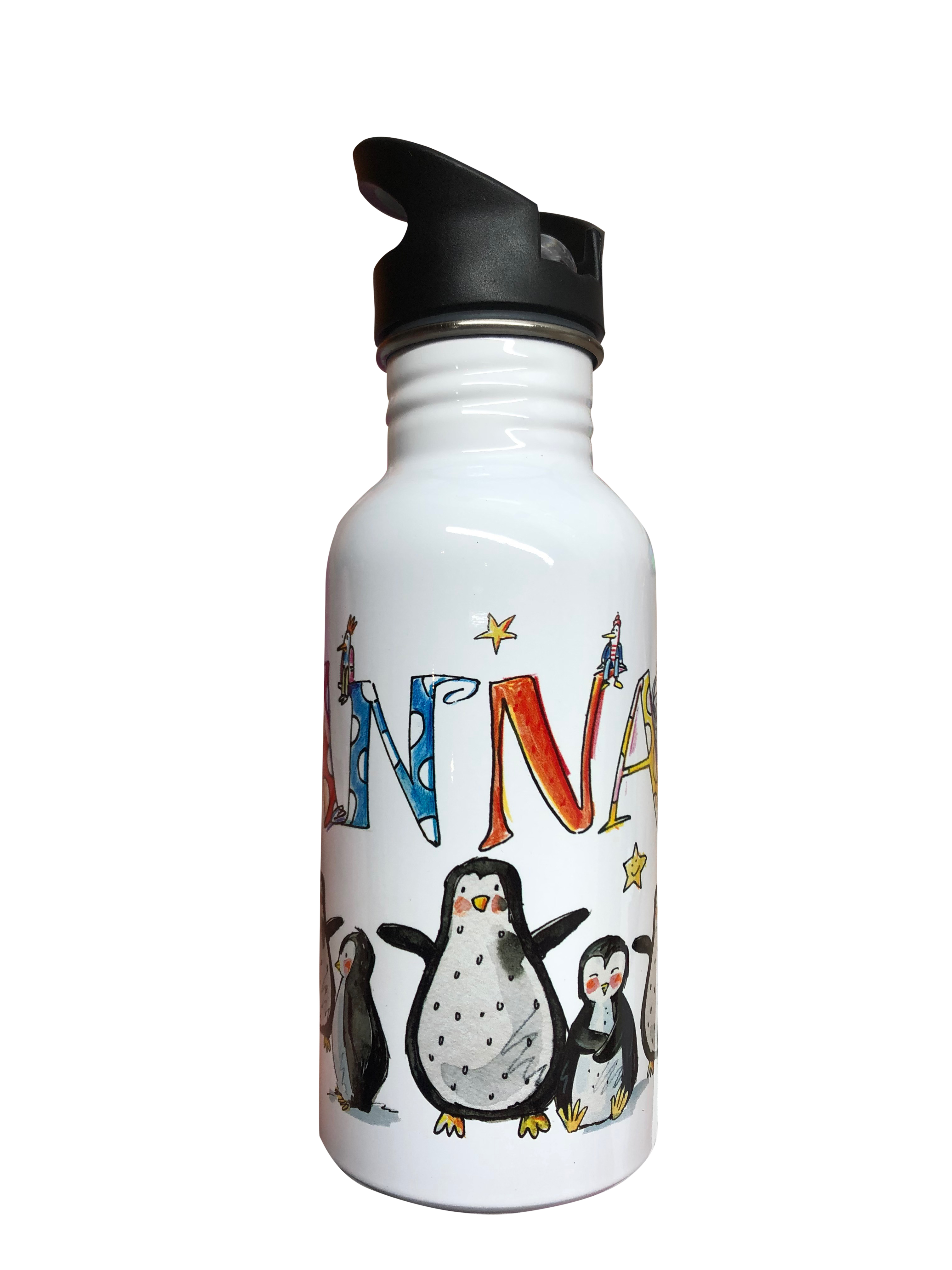 Edelstahl Trinkflasche - Pinguine