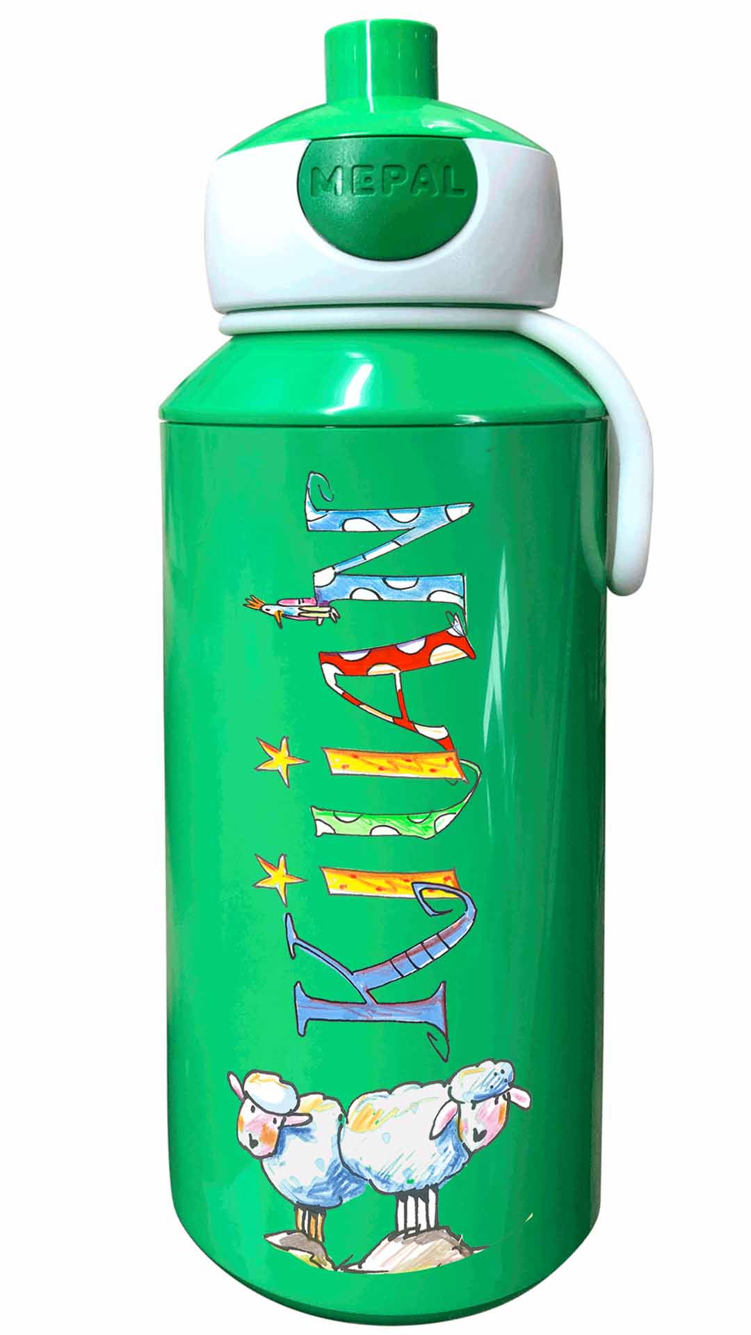 Trinkflasche Popup, Schafe