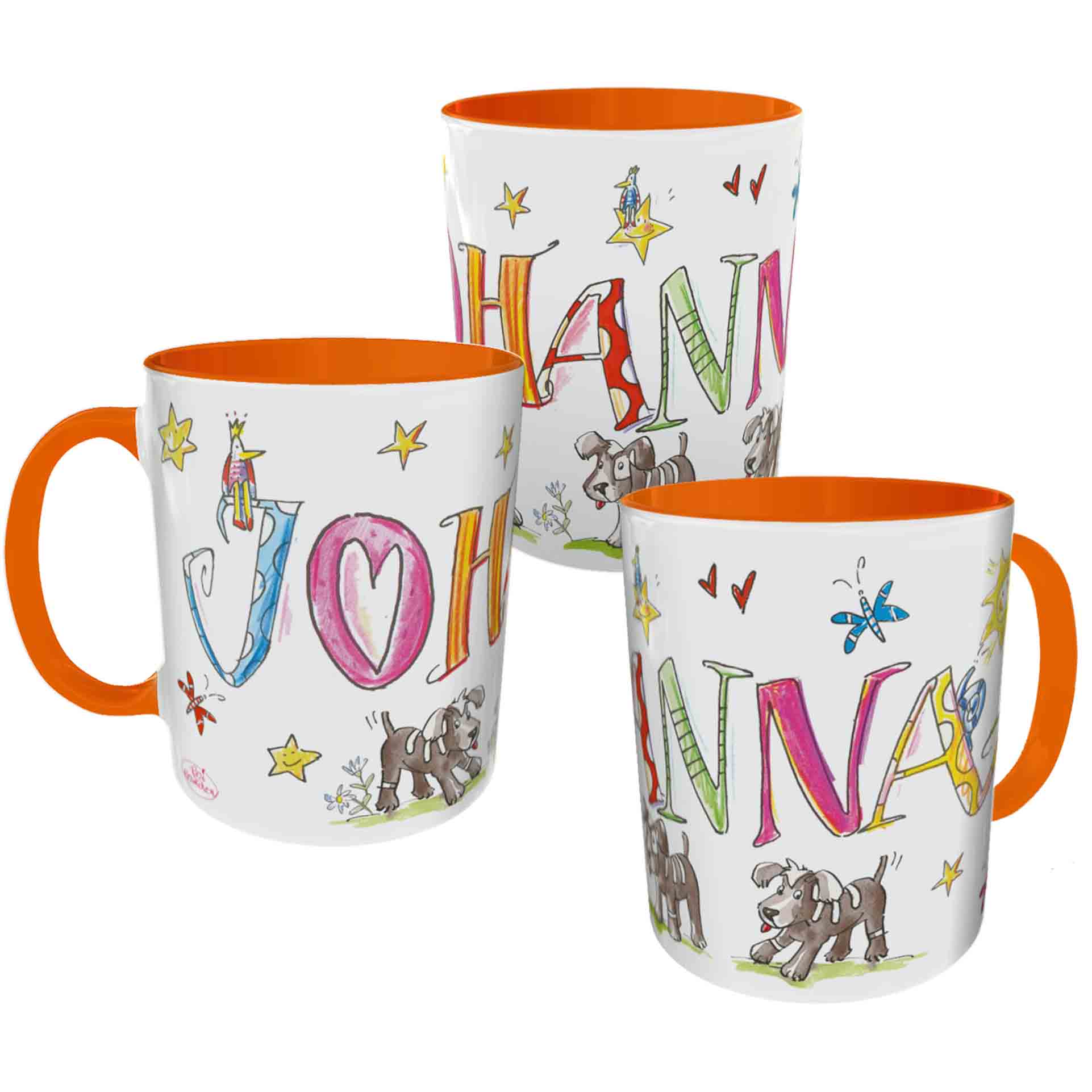 Tasse Hunde Hellgrün