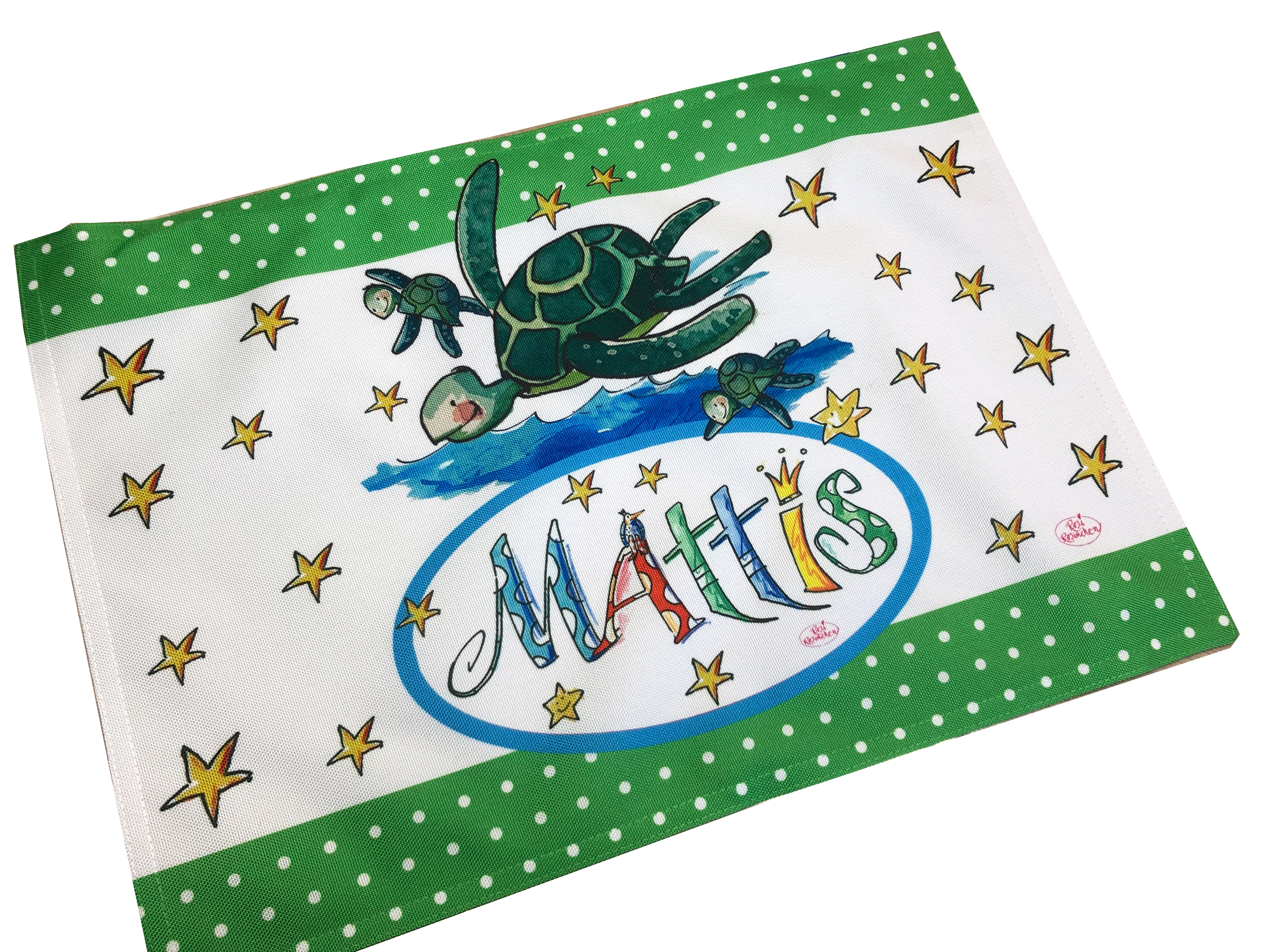 Tischset Meeresschildkröte, personalisiert