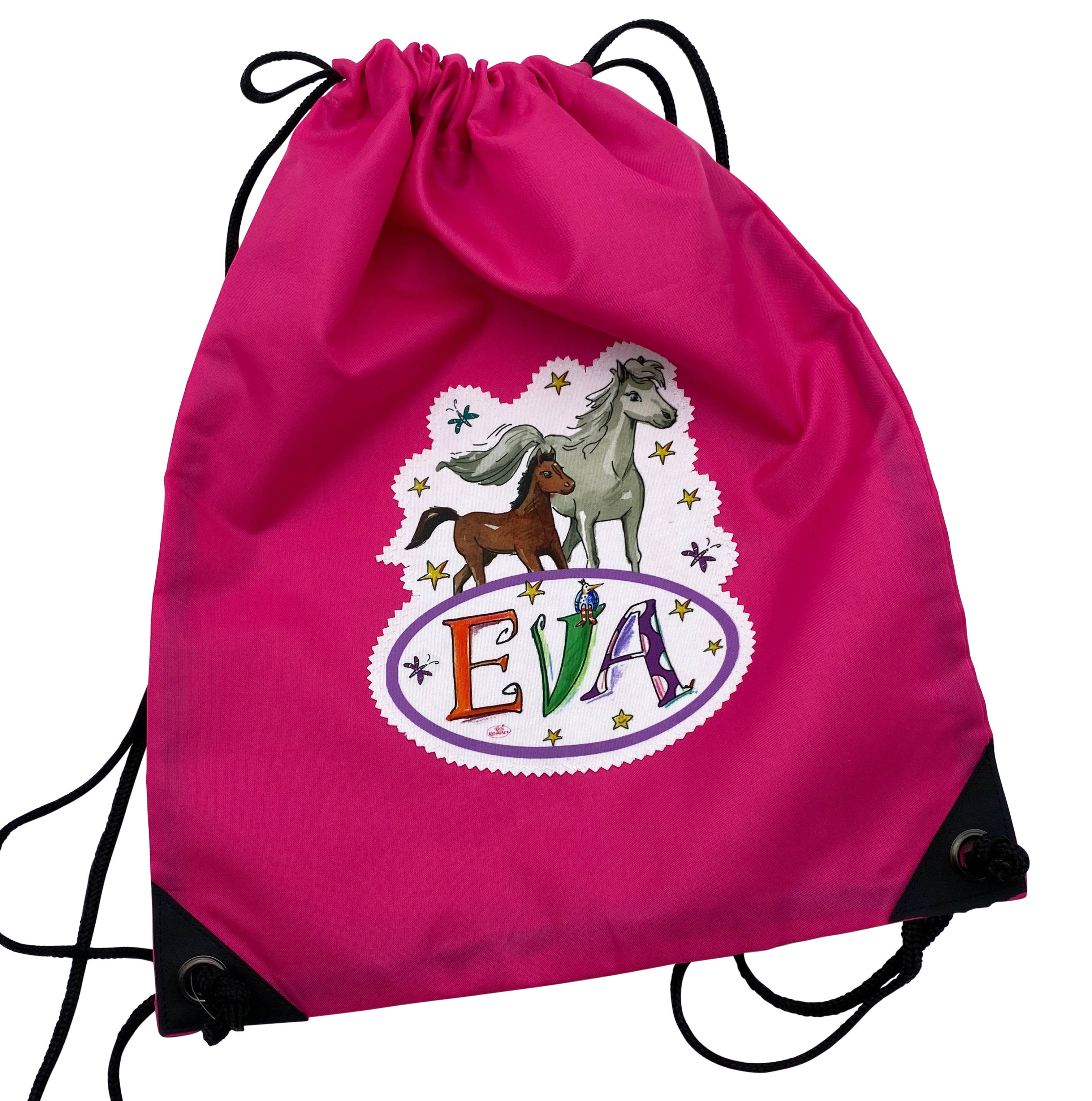 Turnbeutel Pferd mit Fohlen