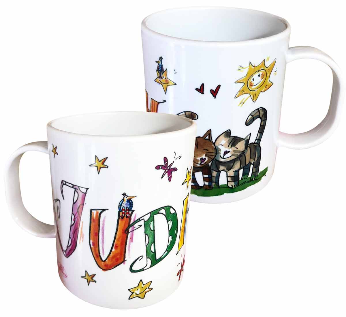 Kindertasse Bauernhoftiere, Kunststoff