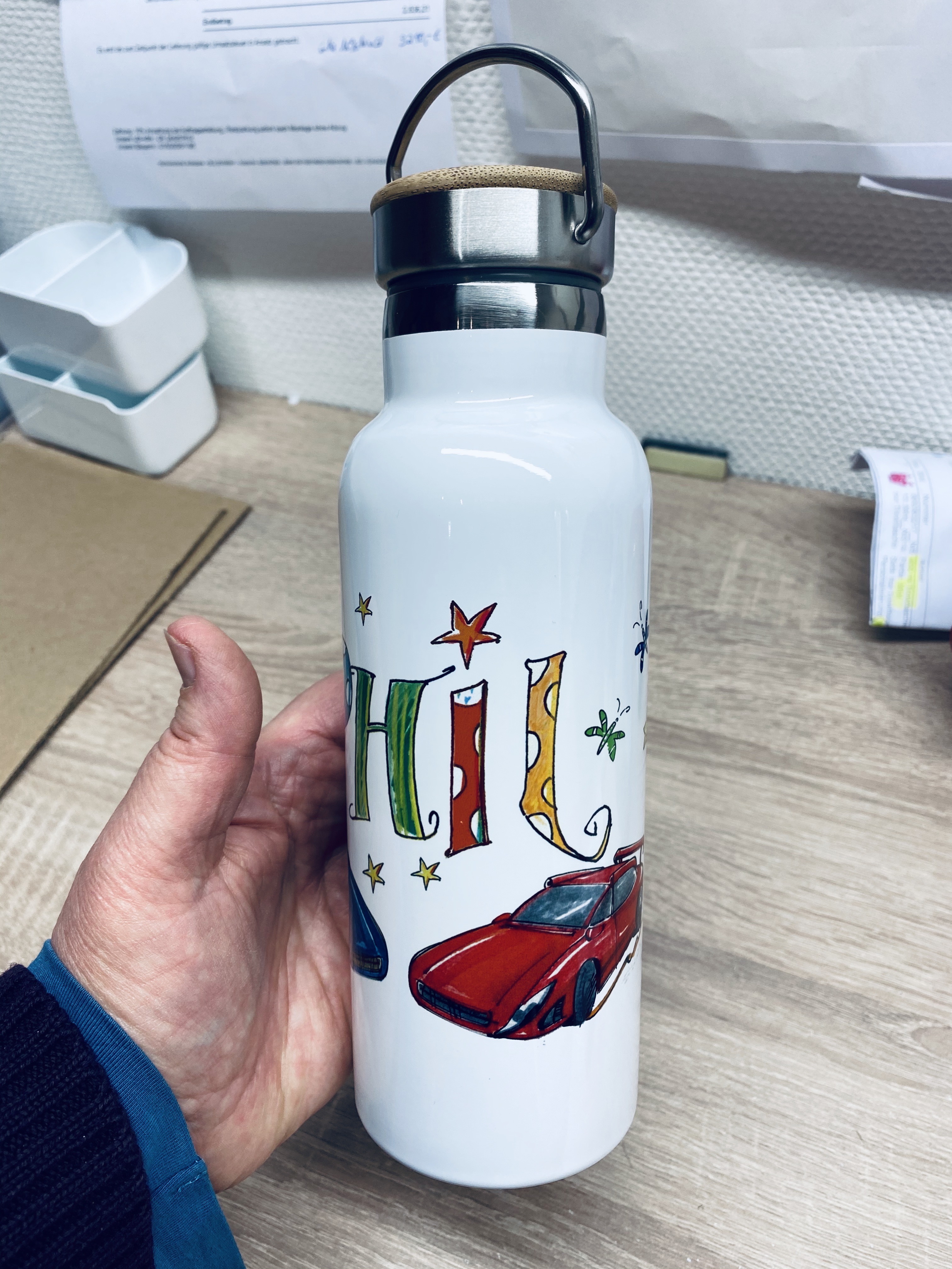 Bambus Trinkflasche Autos Thermotrinkflasche
