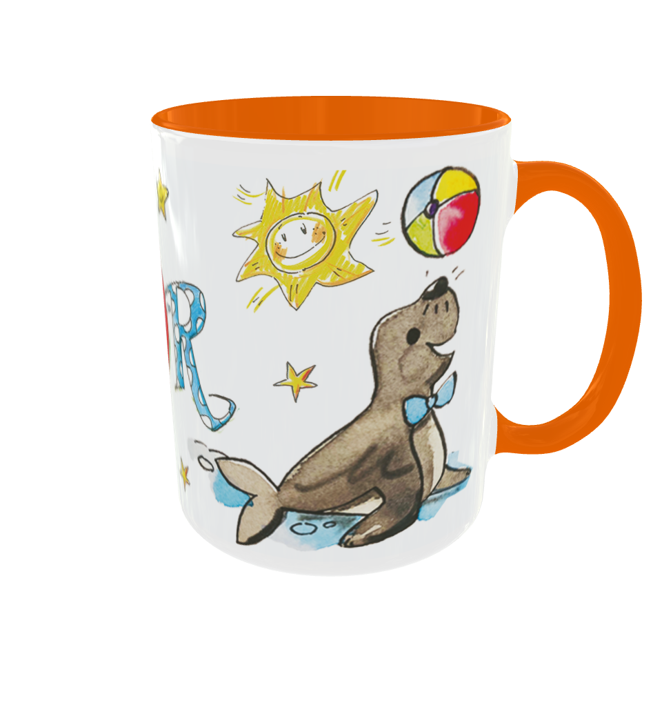 Tasse Robben, Keramik
