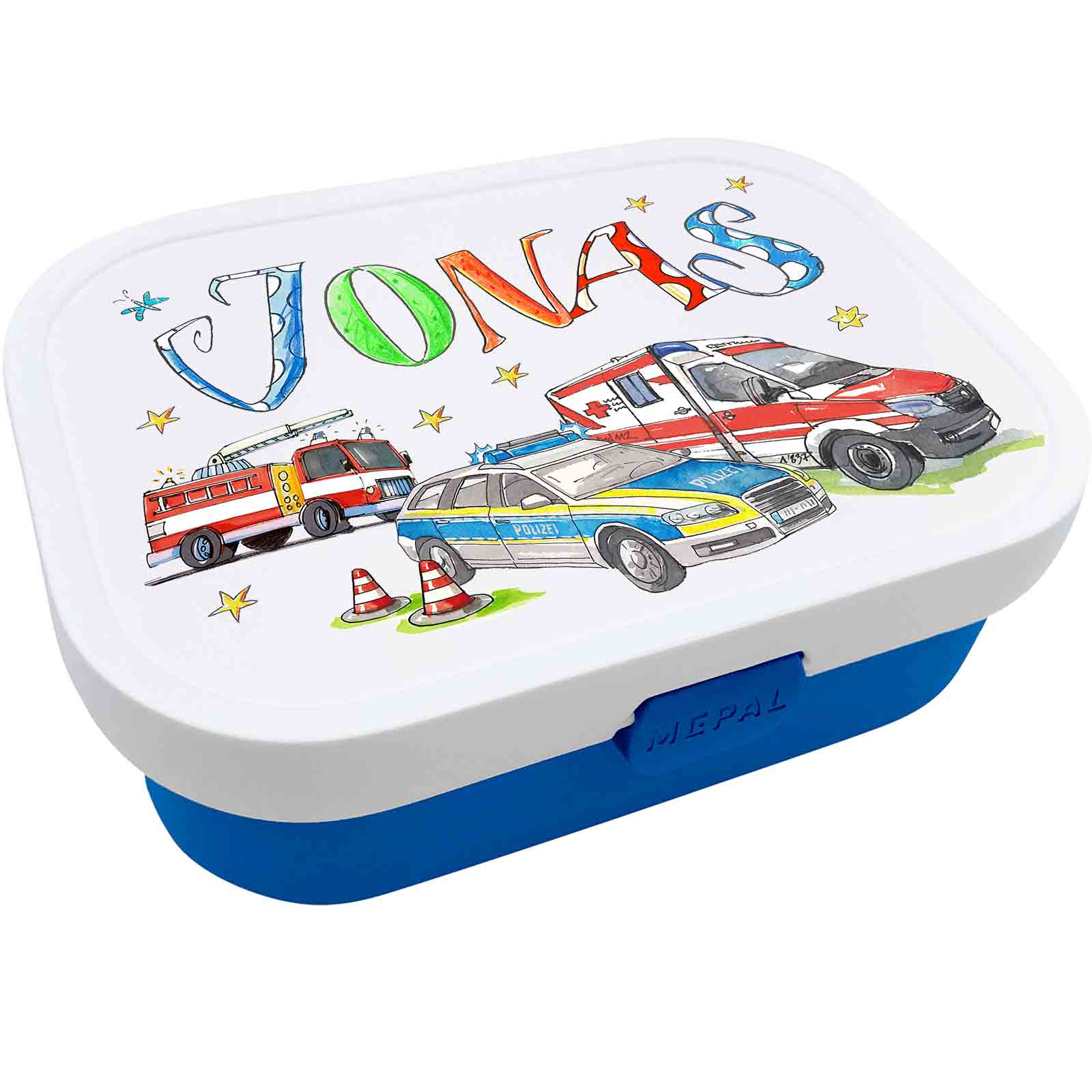 Mepal Campus Brotdose - Rettungsfahrzeuge, Polizei, Feuerwehr, Krankenwagen