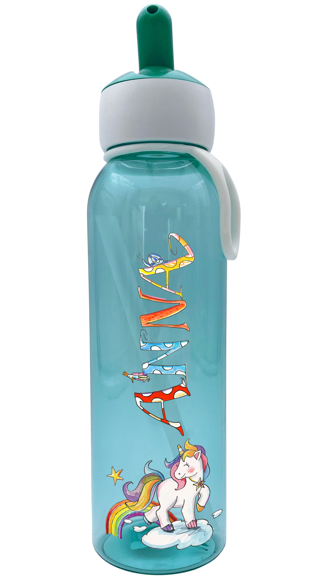 Trinkflasche Flipup, Einhorn Baby, Einh3