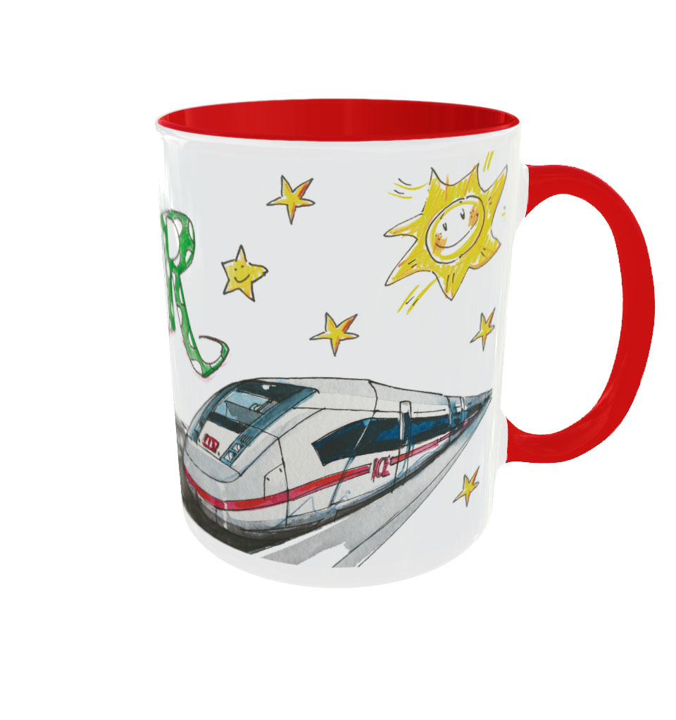Tasse ICE, Keramik , Tasse mit Namen, RosiRosinchen