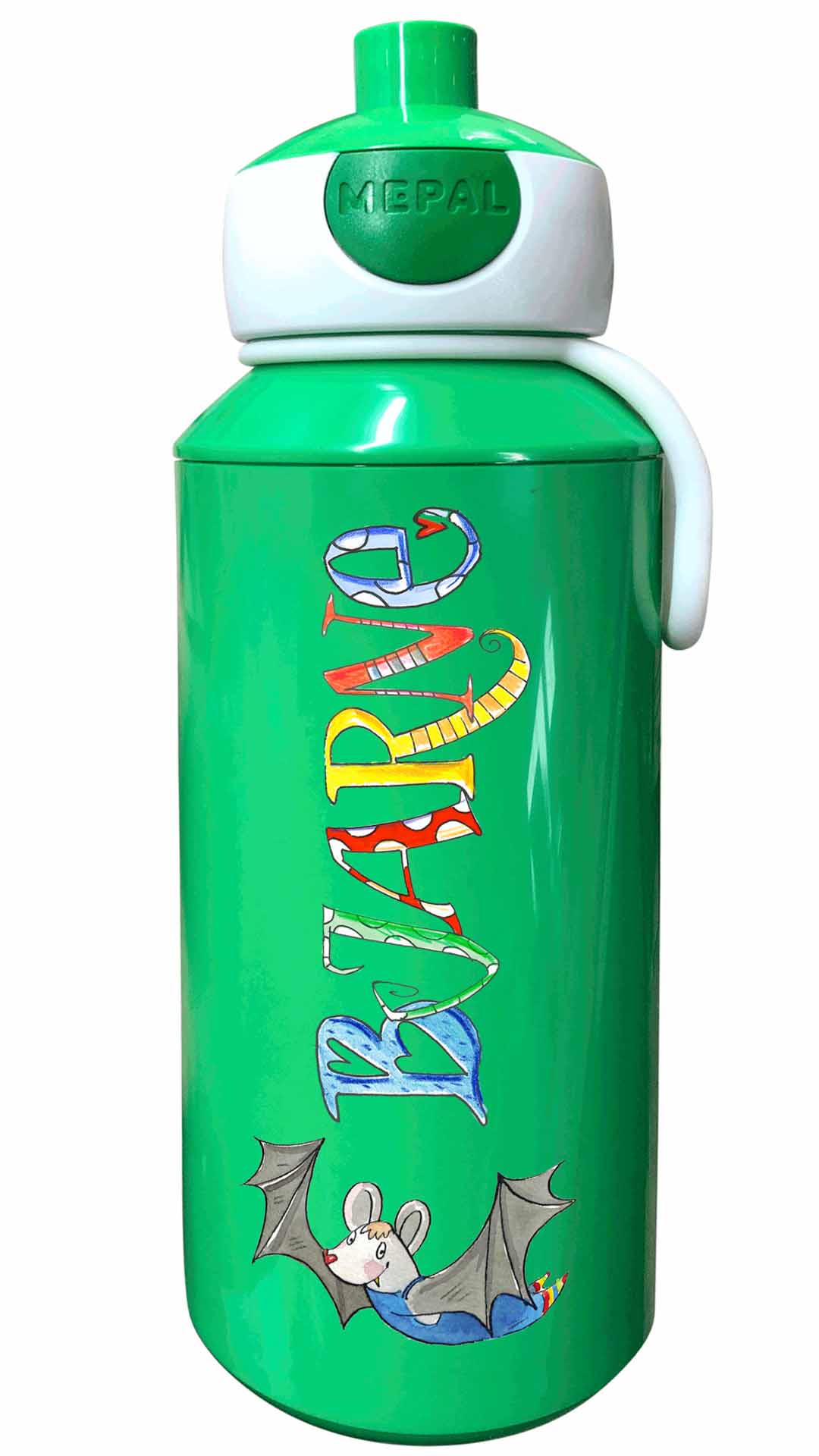 Trinkflasche Popup, Fledermaus
