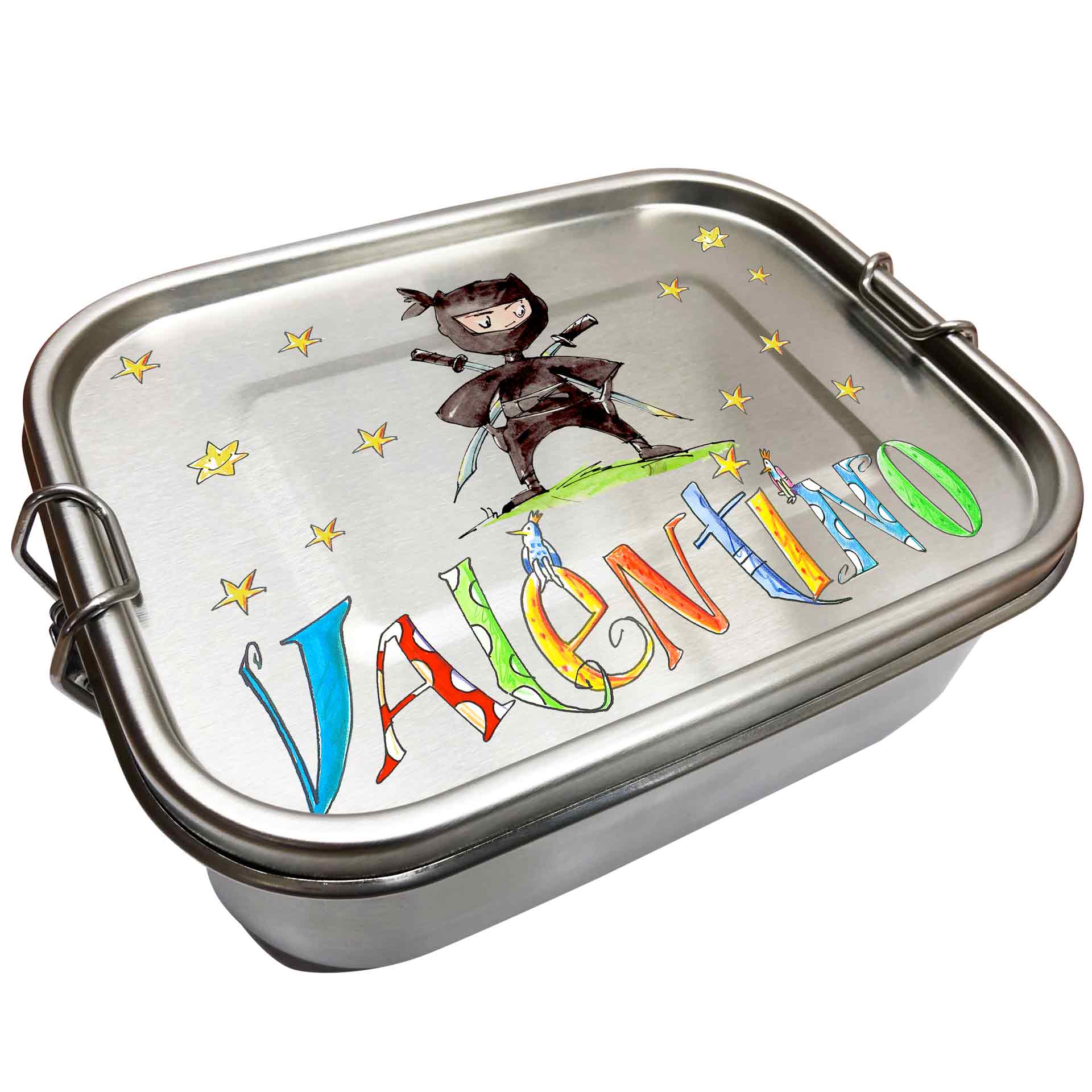 Edelstahl Brotdose - Ninja