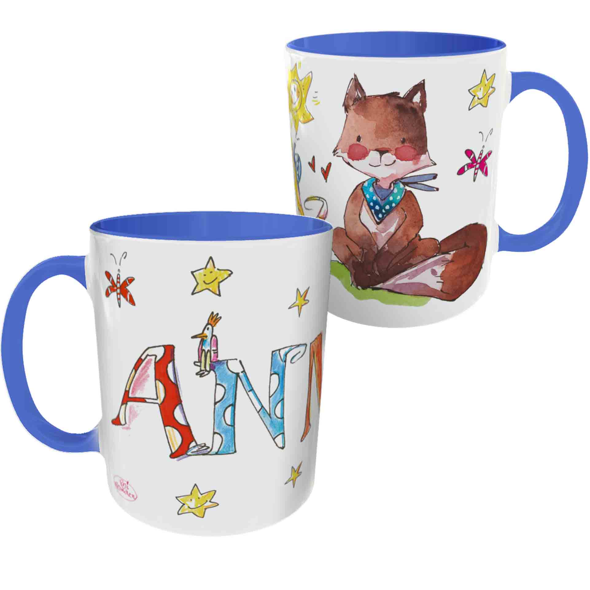 Tasse Fuchs, Keramik Tasse, RosiRosinchen