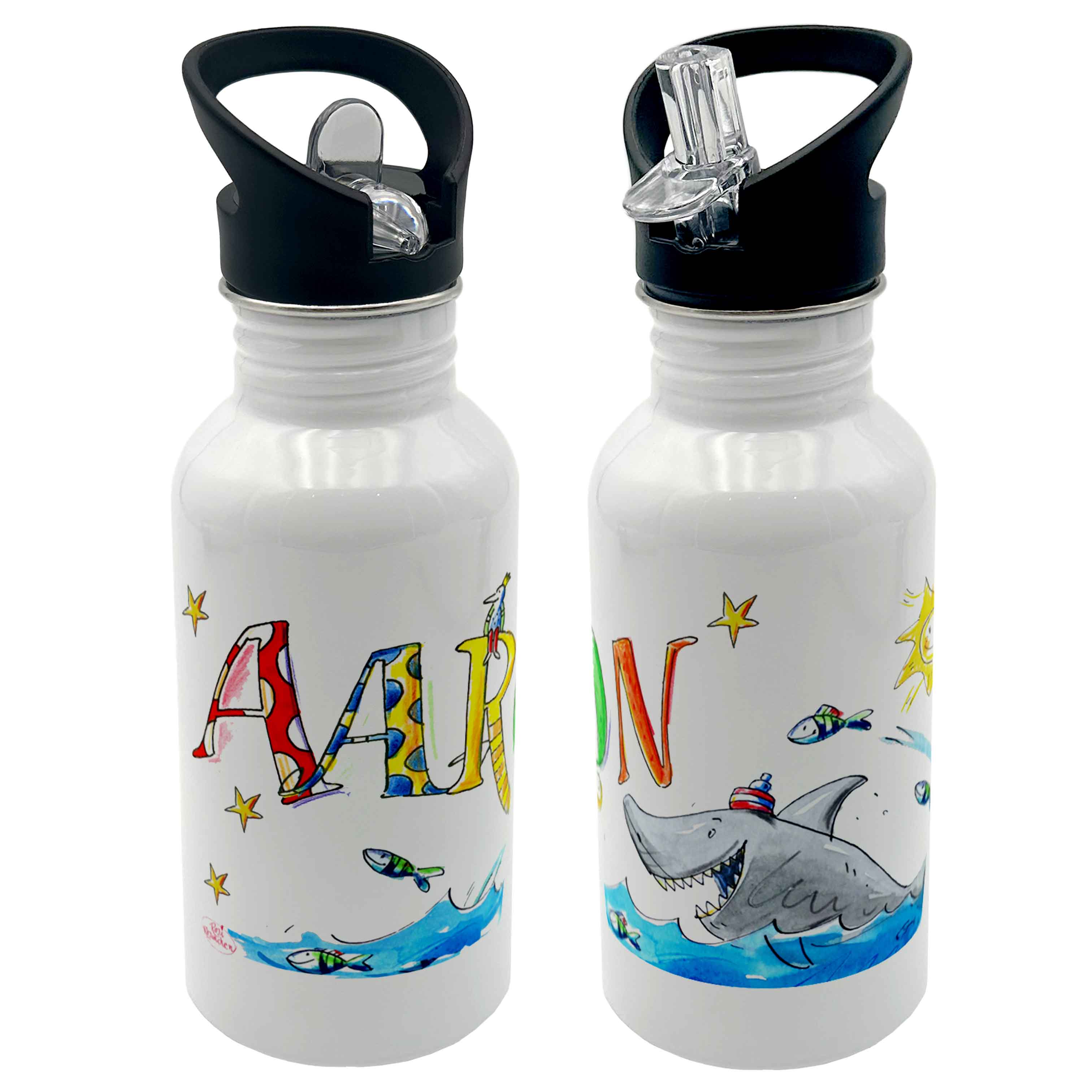 Edelstahl Trinkflasche - Hai