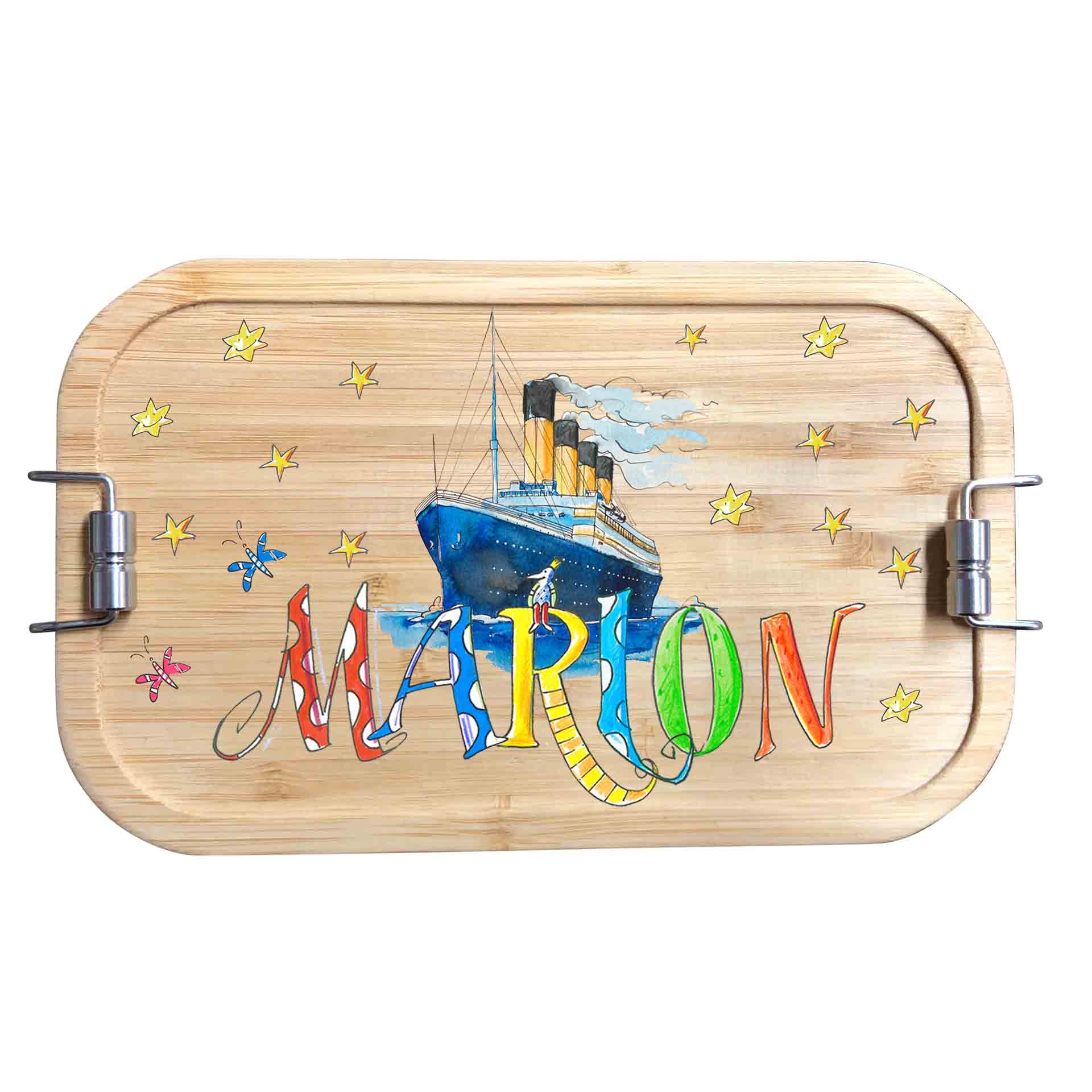 Bambus Brotdose - Titanic