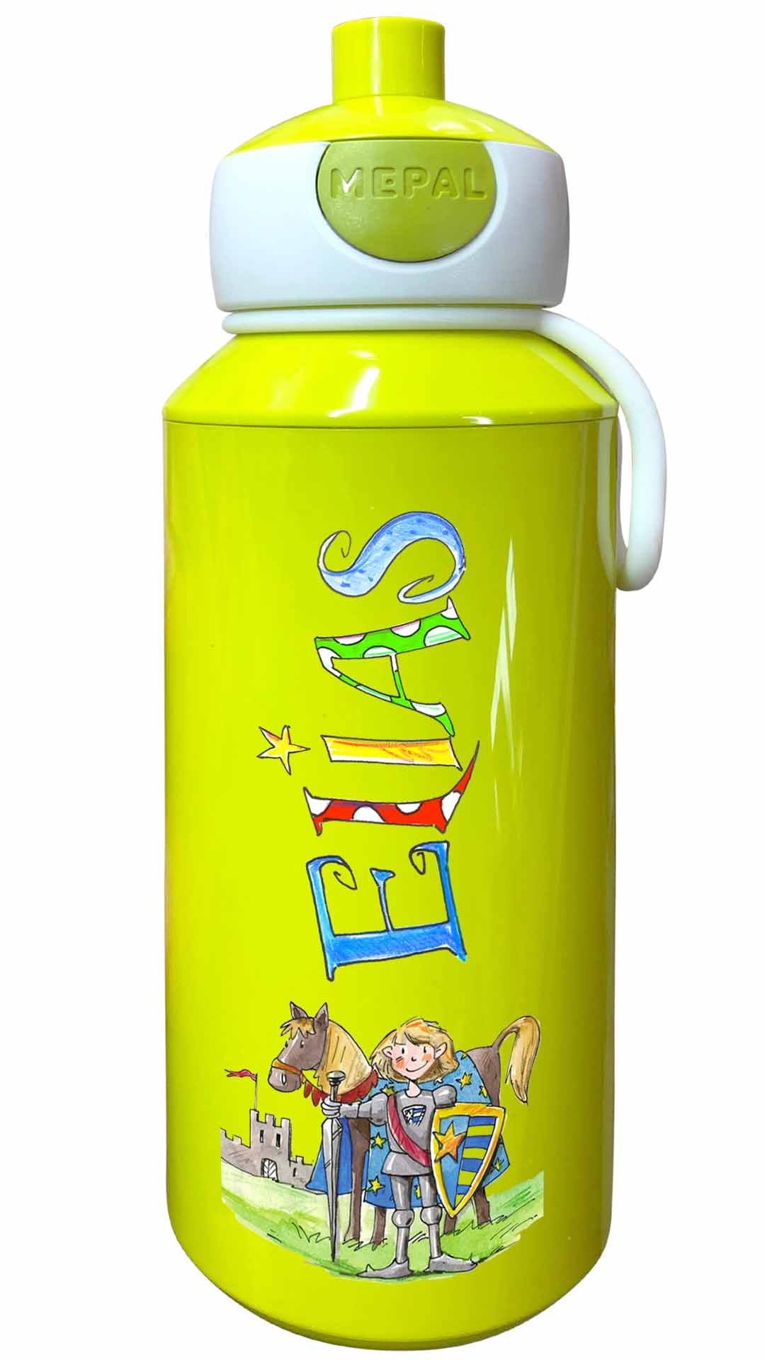 Trinkflasche Popup, Ritter