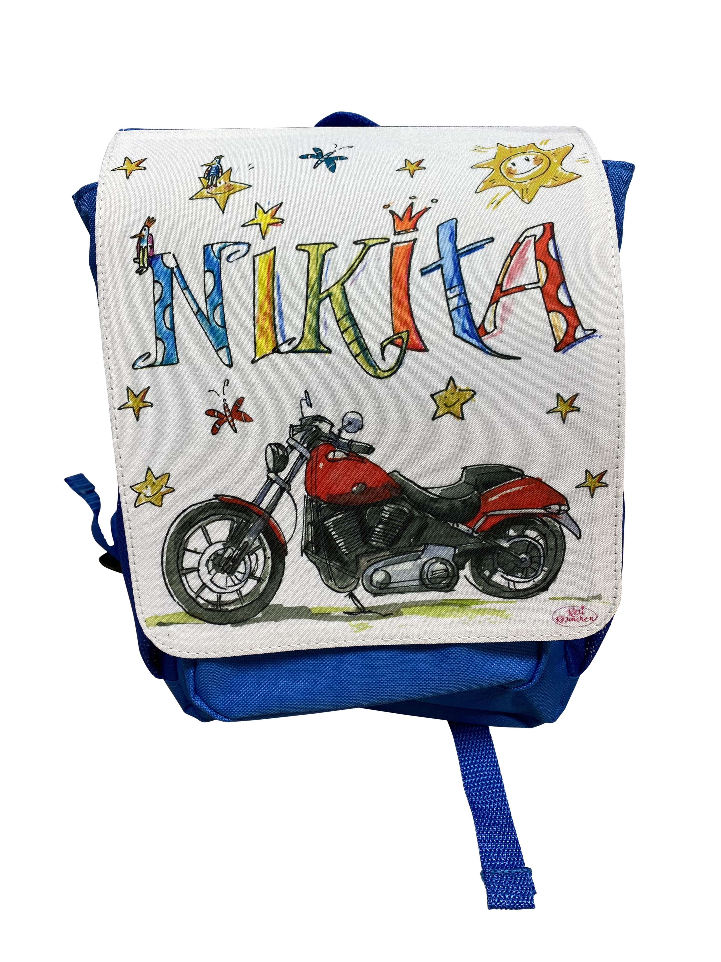 Kindergarten-Rucksack, Motorrad