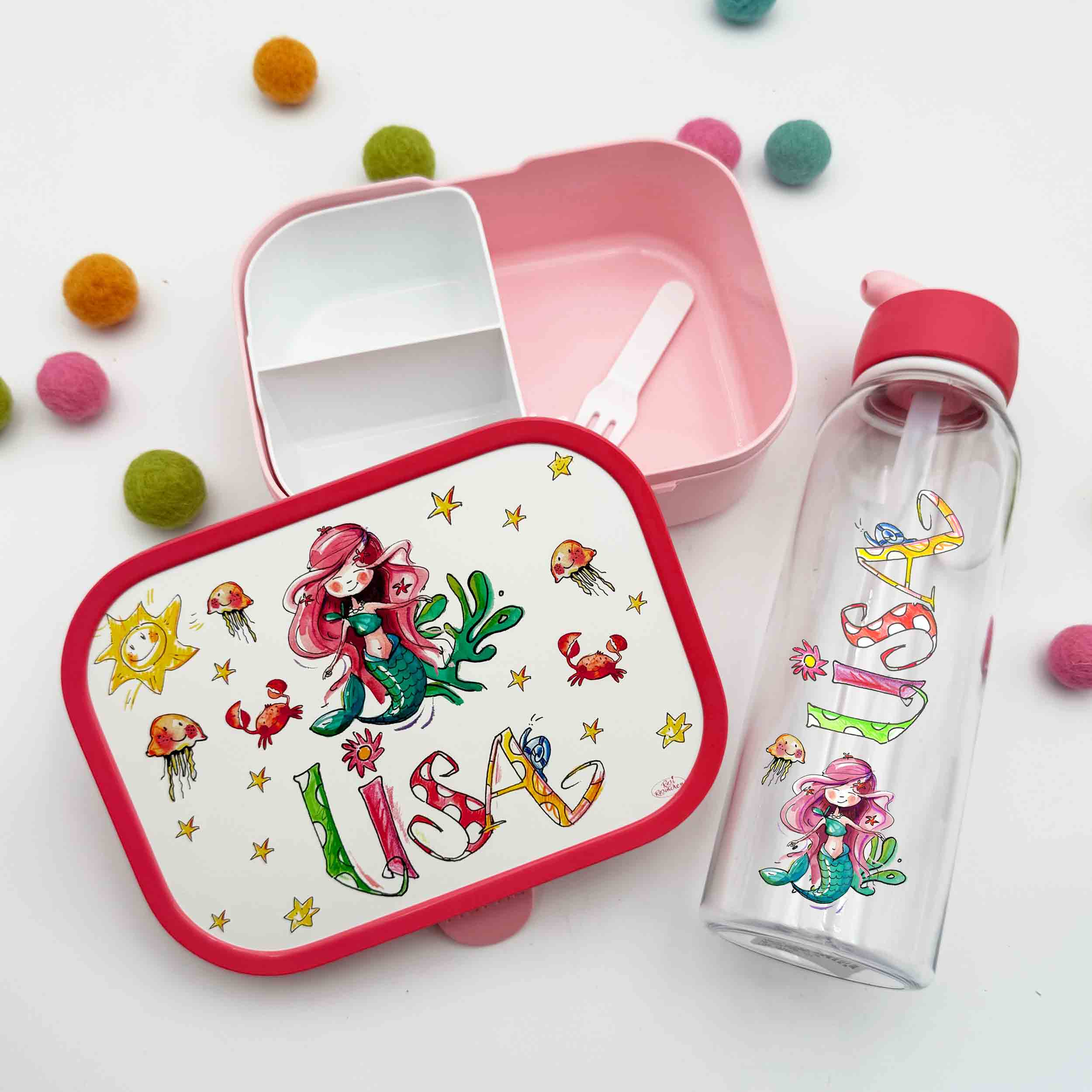 Basis-Set Kindergarten personalisiert, Brotdose Campus + Wassertrinkflasche