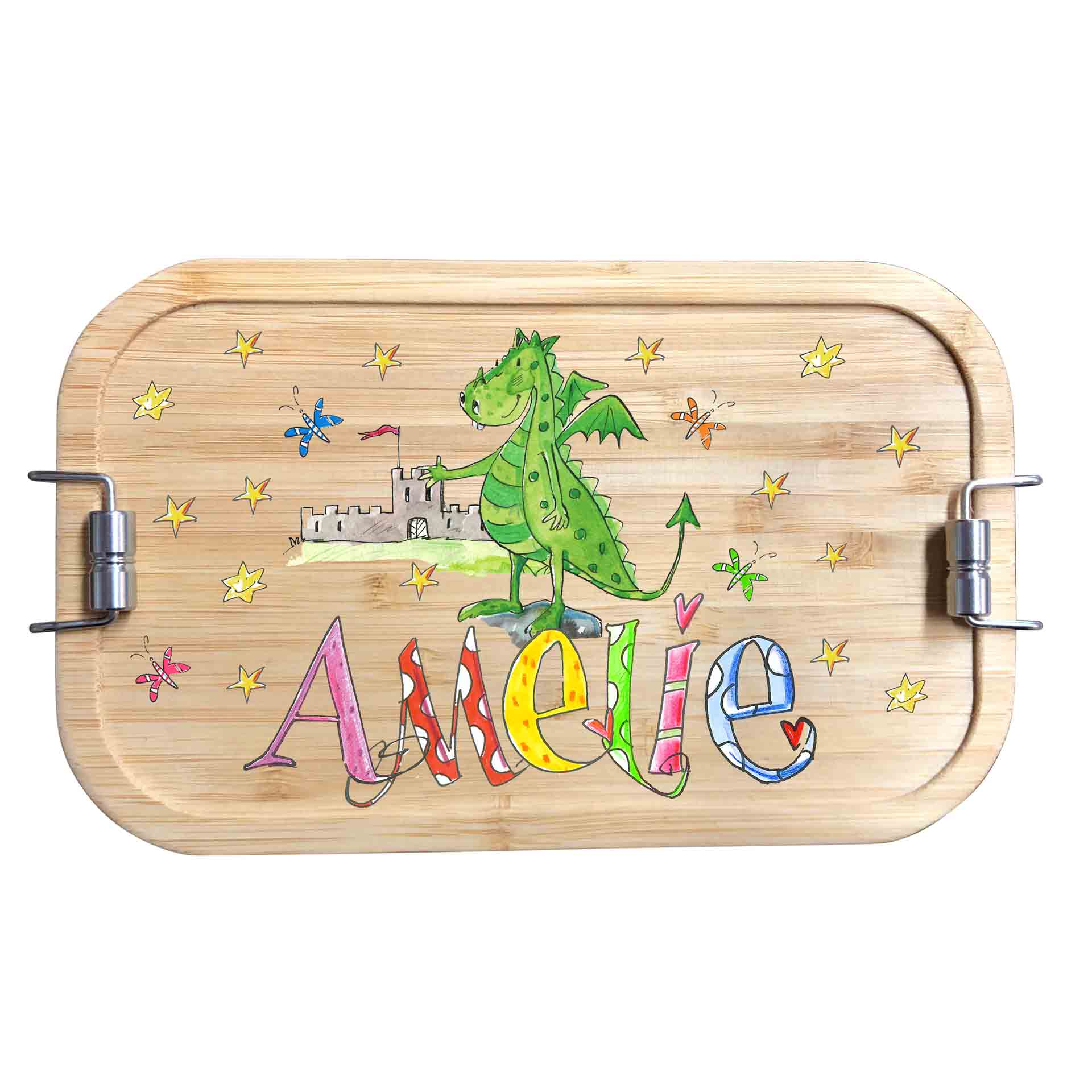 Bambus Brotdose - Drache