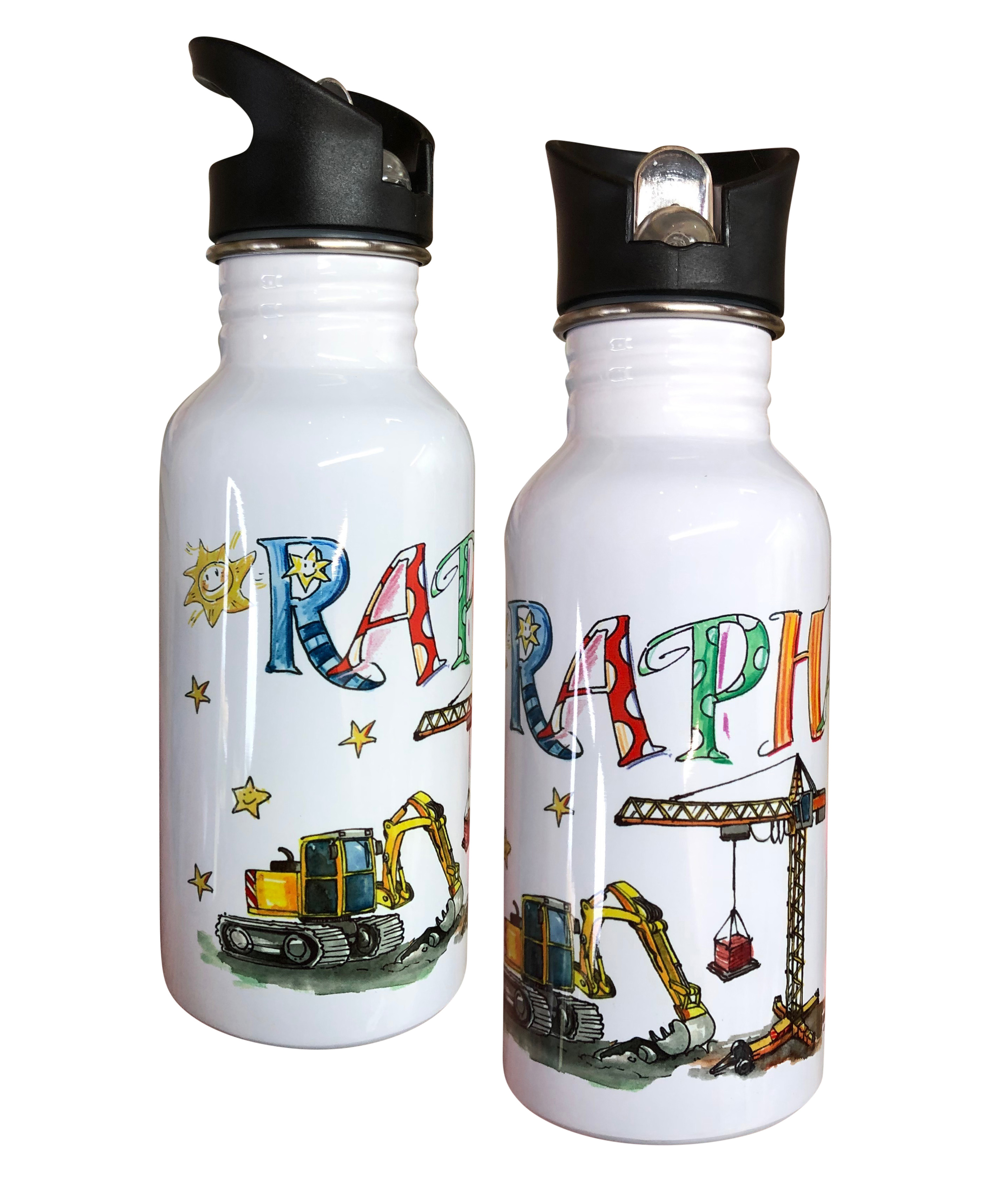 Edelstahl Trinkflasche - Baustelle