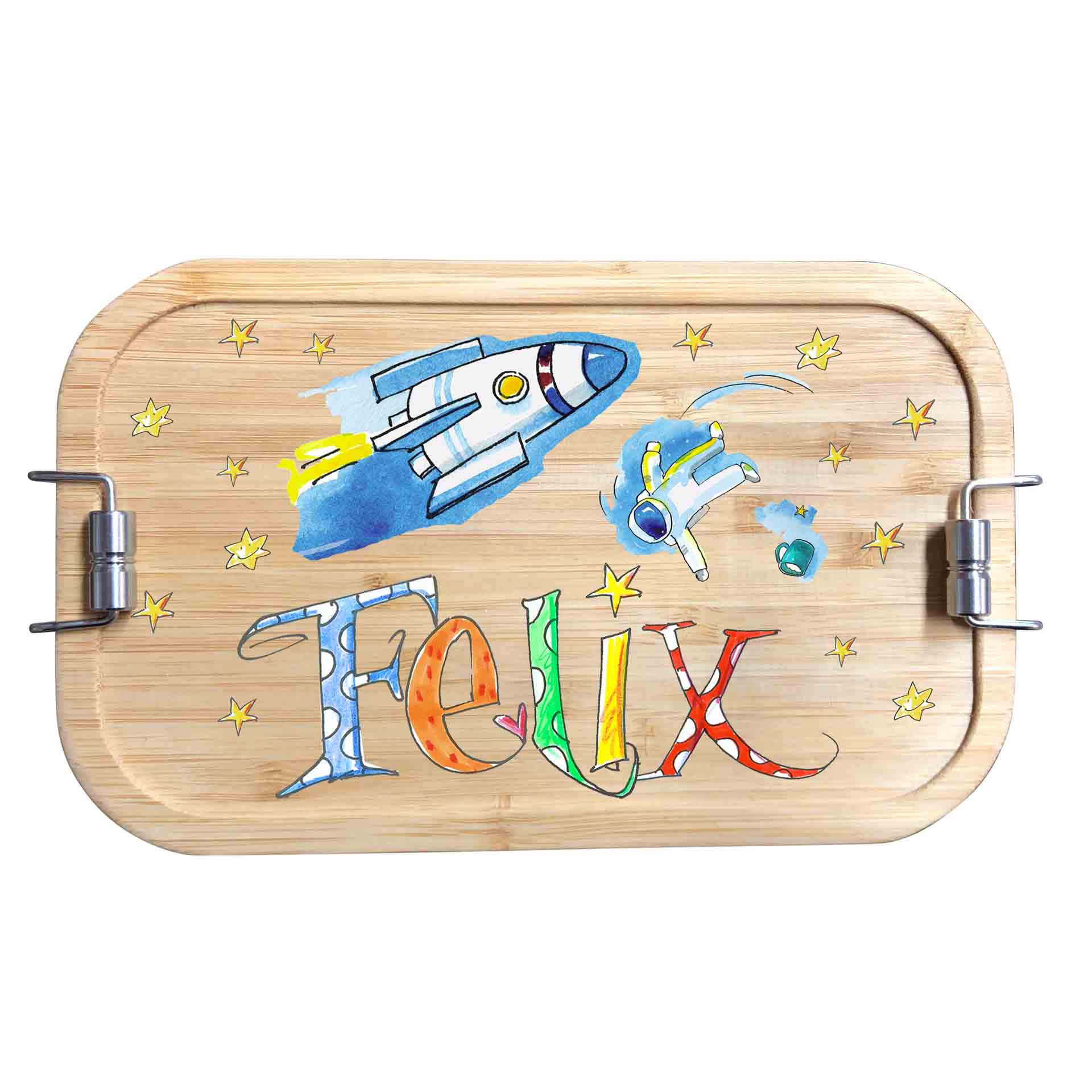 Bambus Brotdose - Rakete