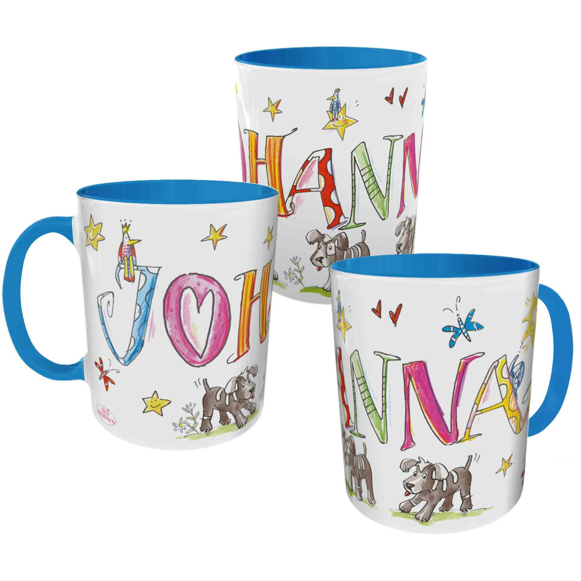 Tasse Hunde Hellgrün