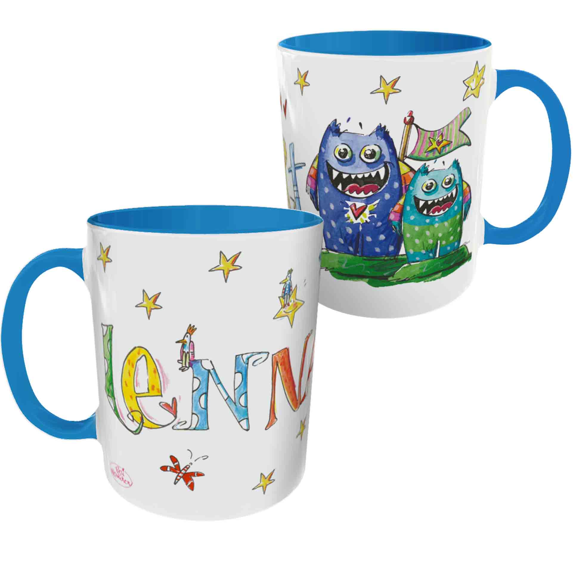 Tasse Monster, Keramik Tasse Monster, RosiRosinchen