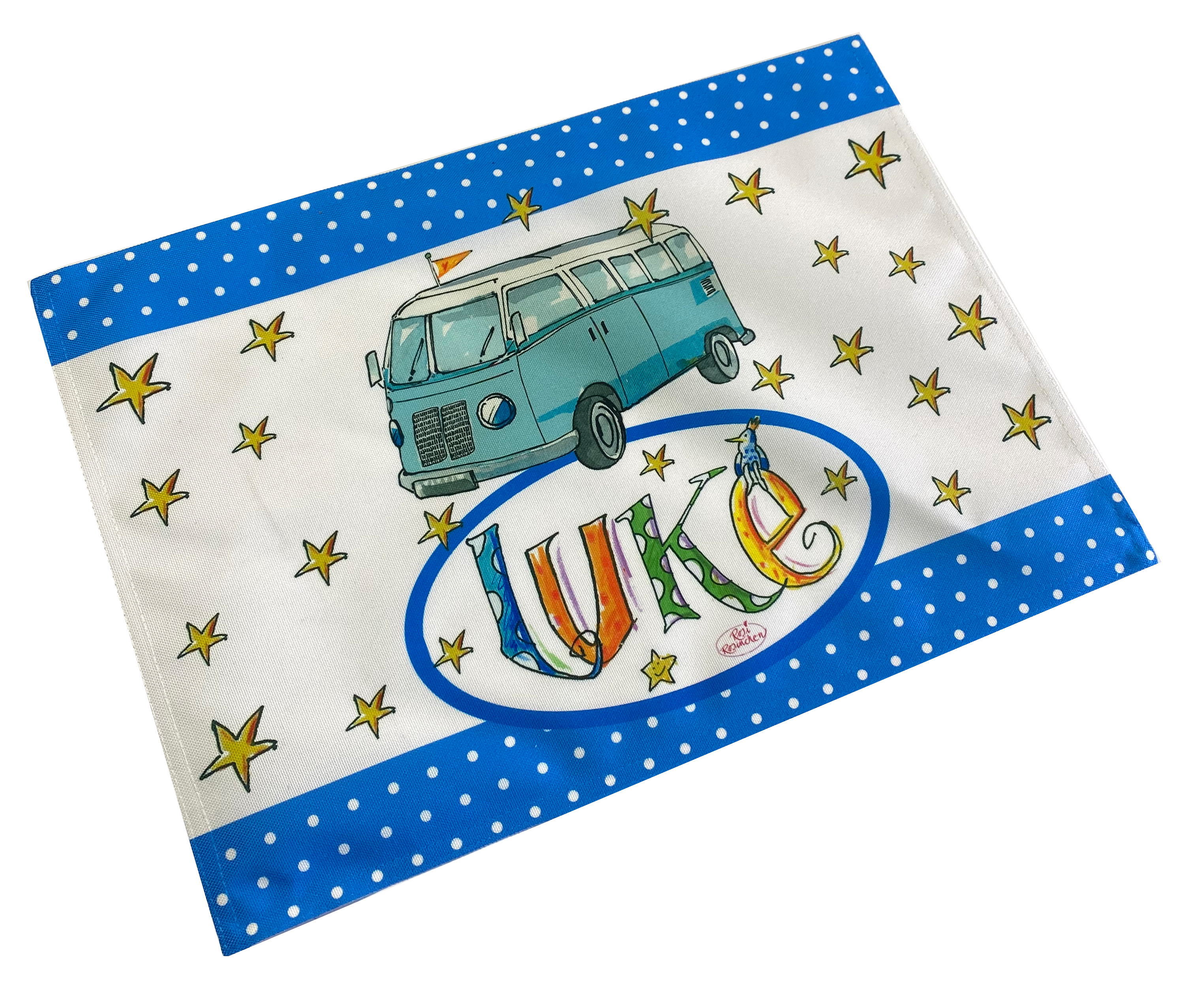 Tischset Bus /Bulli, personalisiert