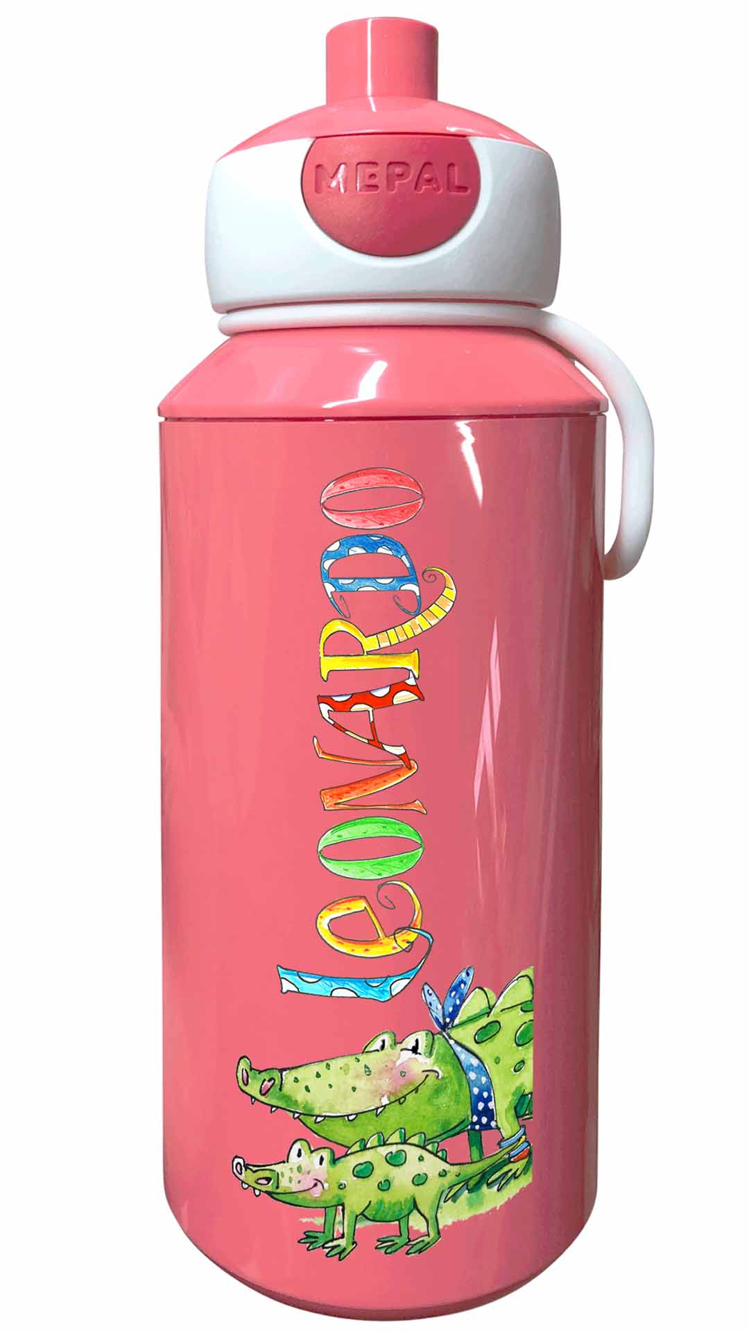 Trinkflasche Popup, Krokodil