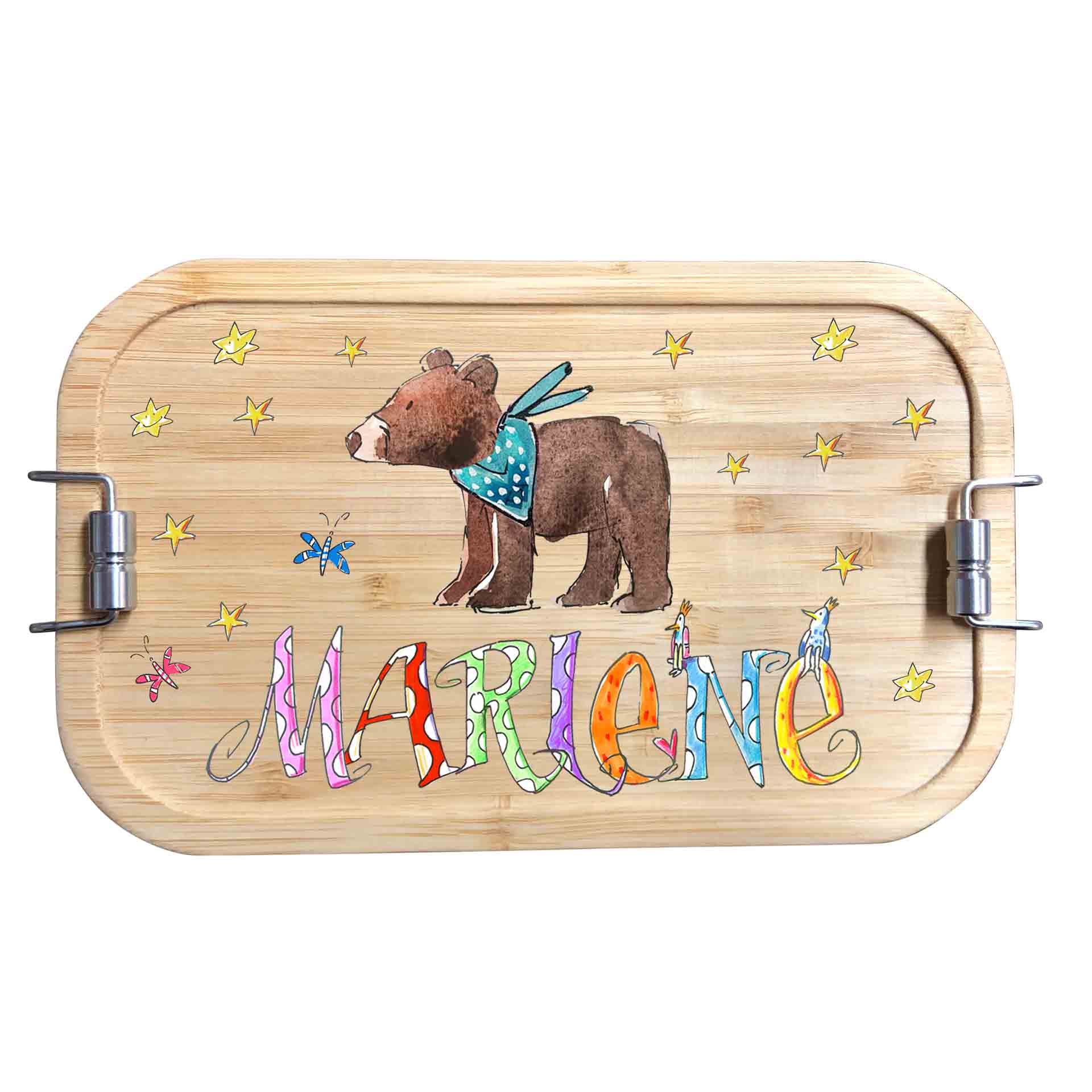 Bambus Brotdose - Bär 2