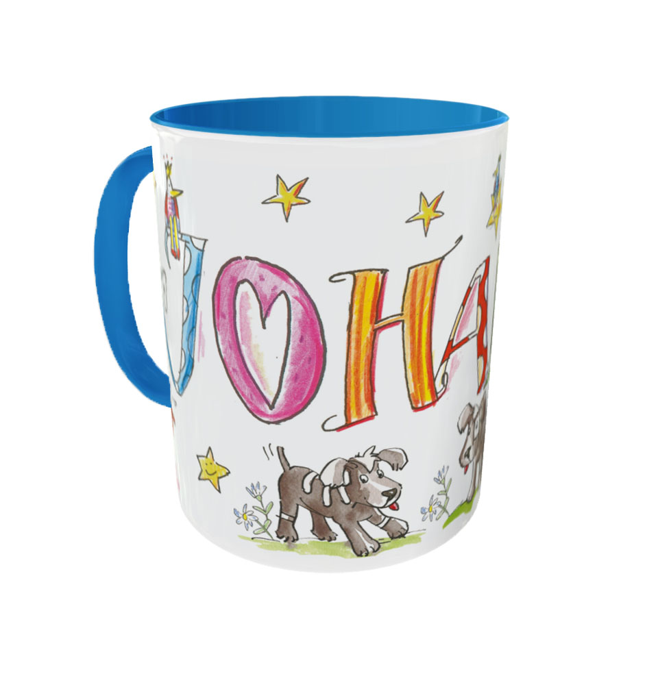 Tasse Hunde Hellgrün