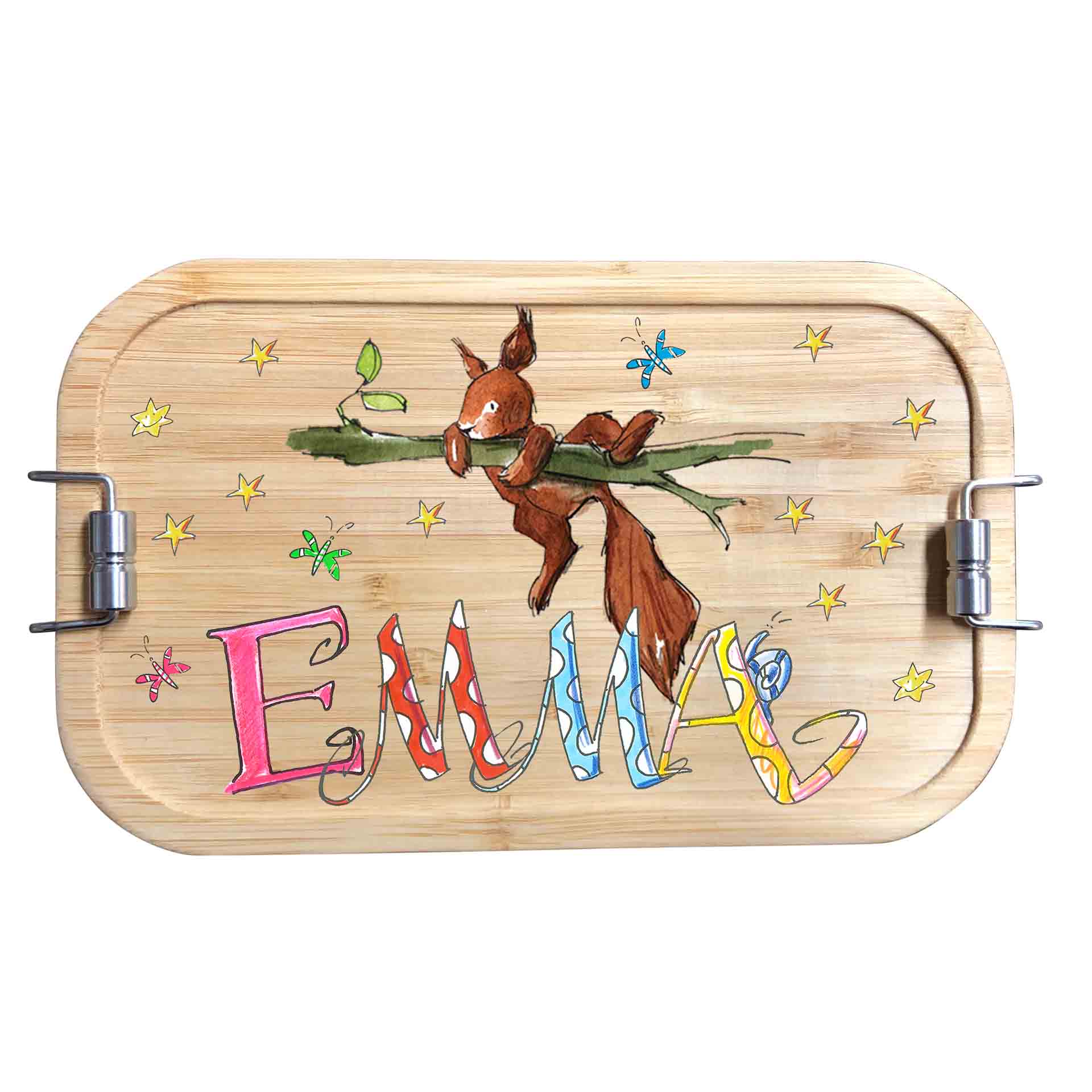 Bambus Brotdose - Eichhörnchen