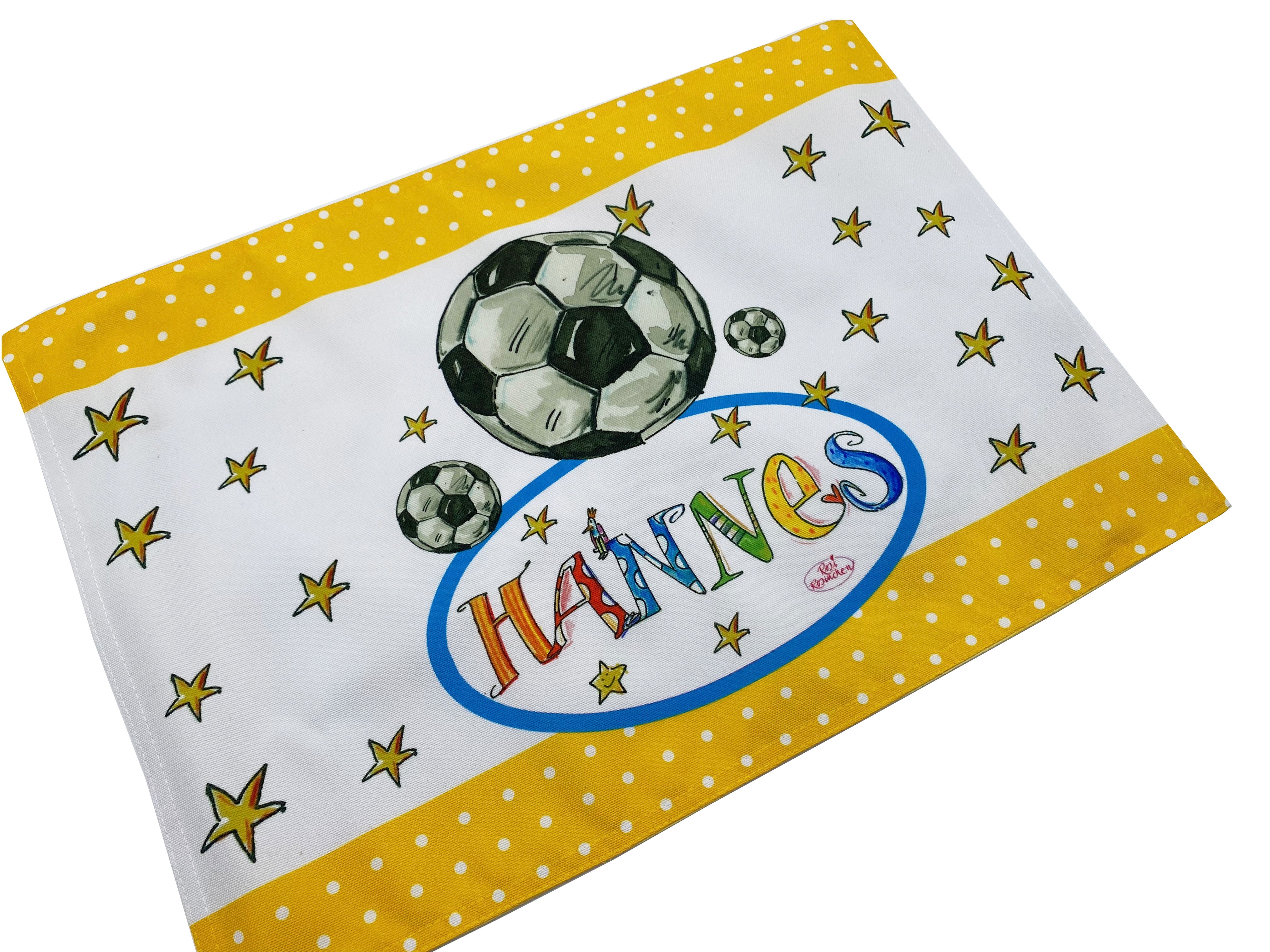 Tischset Fußball, personalisiert