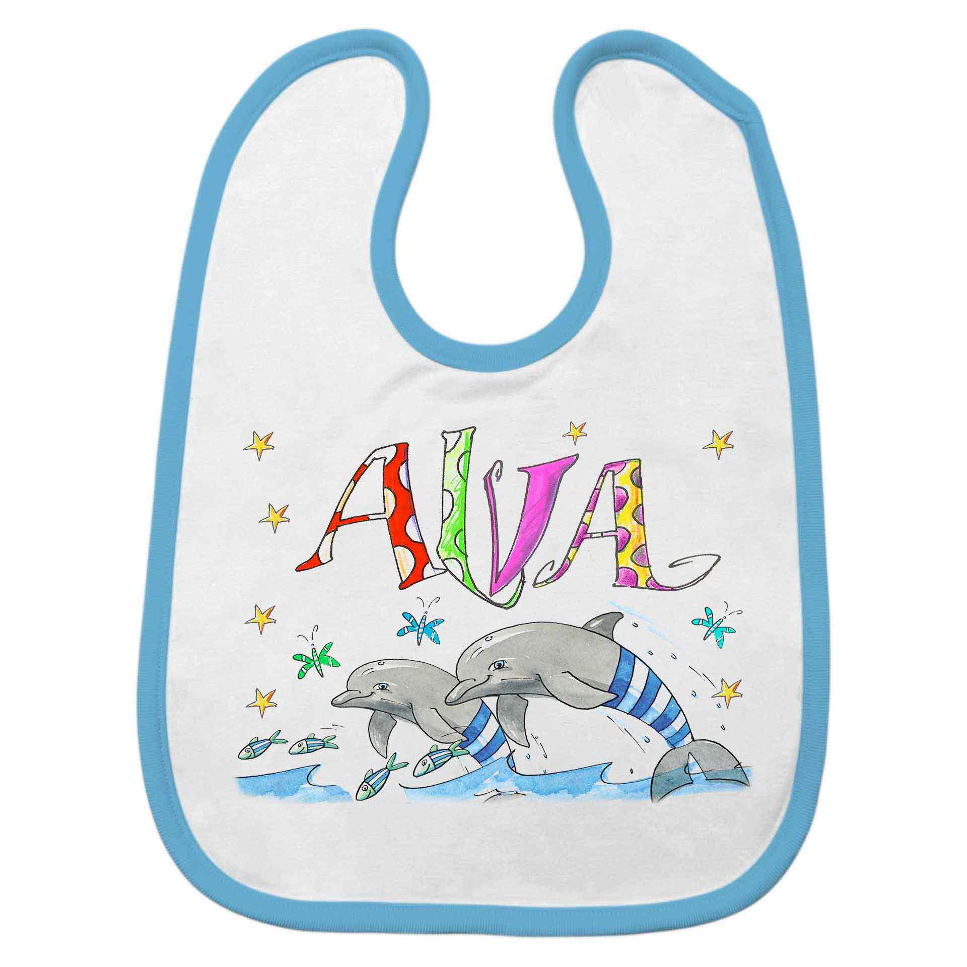 Babylätzchen Delfine