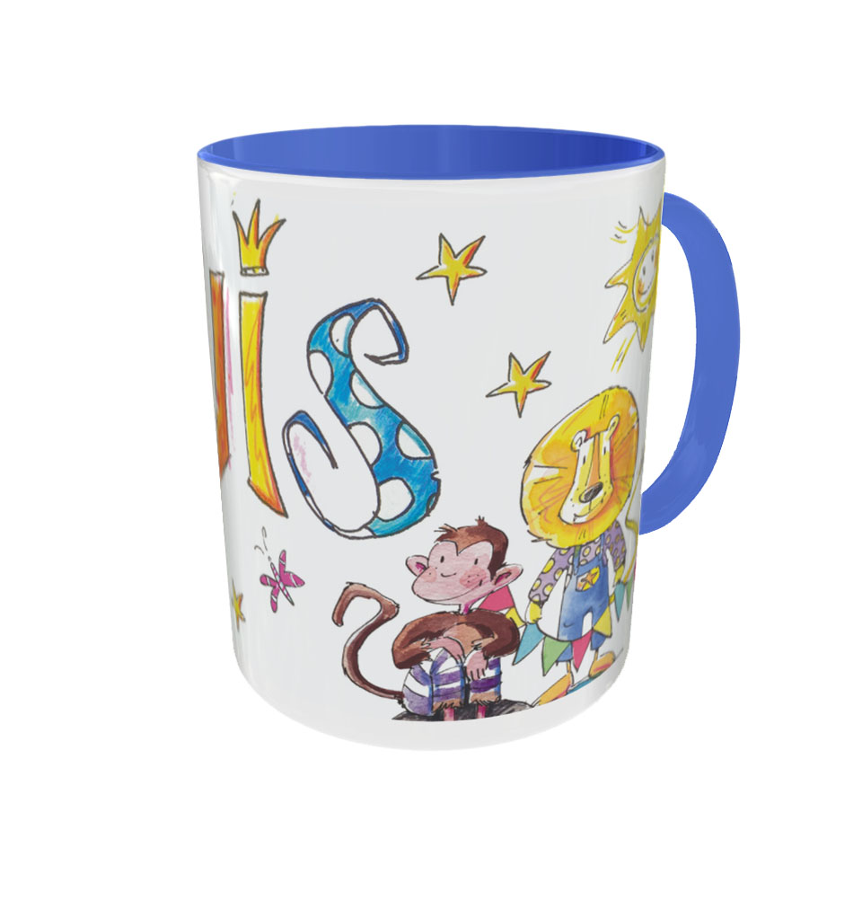 Tasse Dschungel, Keramik, Tasse mit Namen