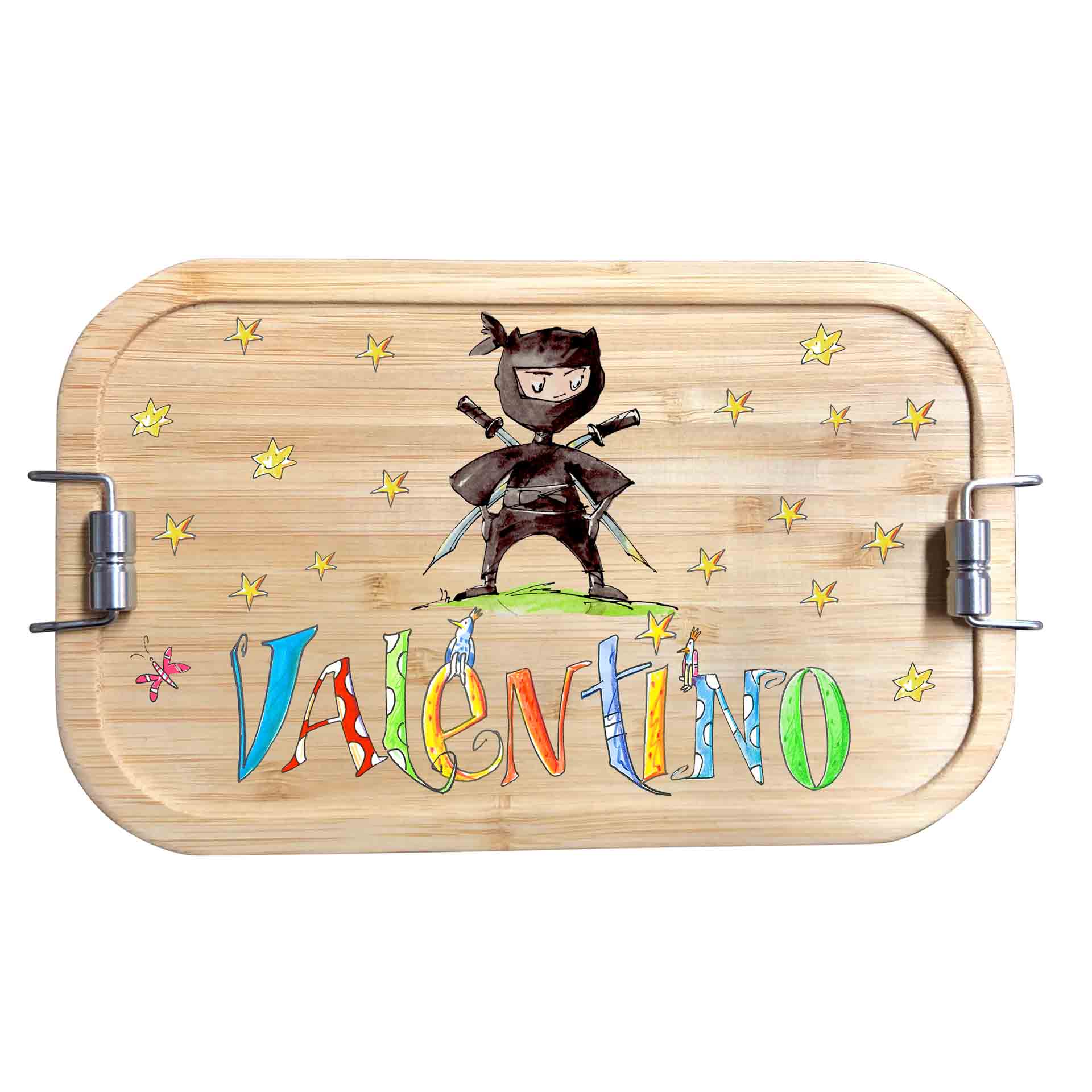 Bambus Brotdose - Ninja