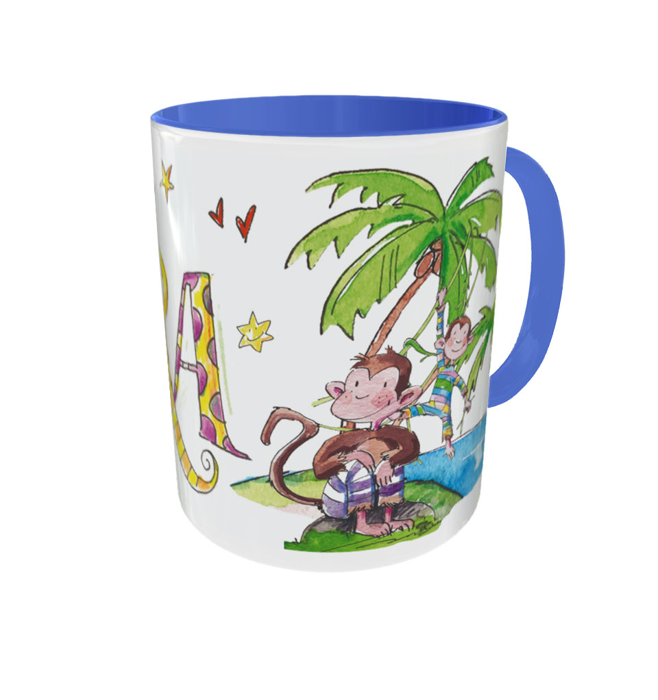 Tasse Affe, Tasse mit Namen Affe, RosiRosinchen