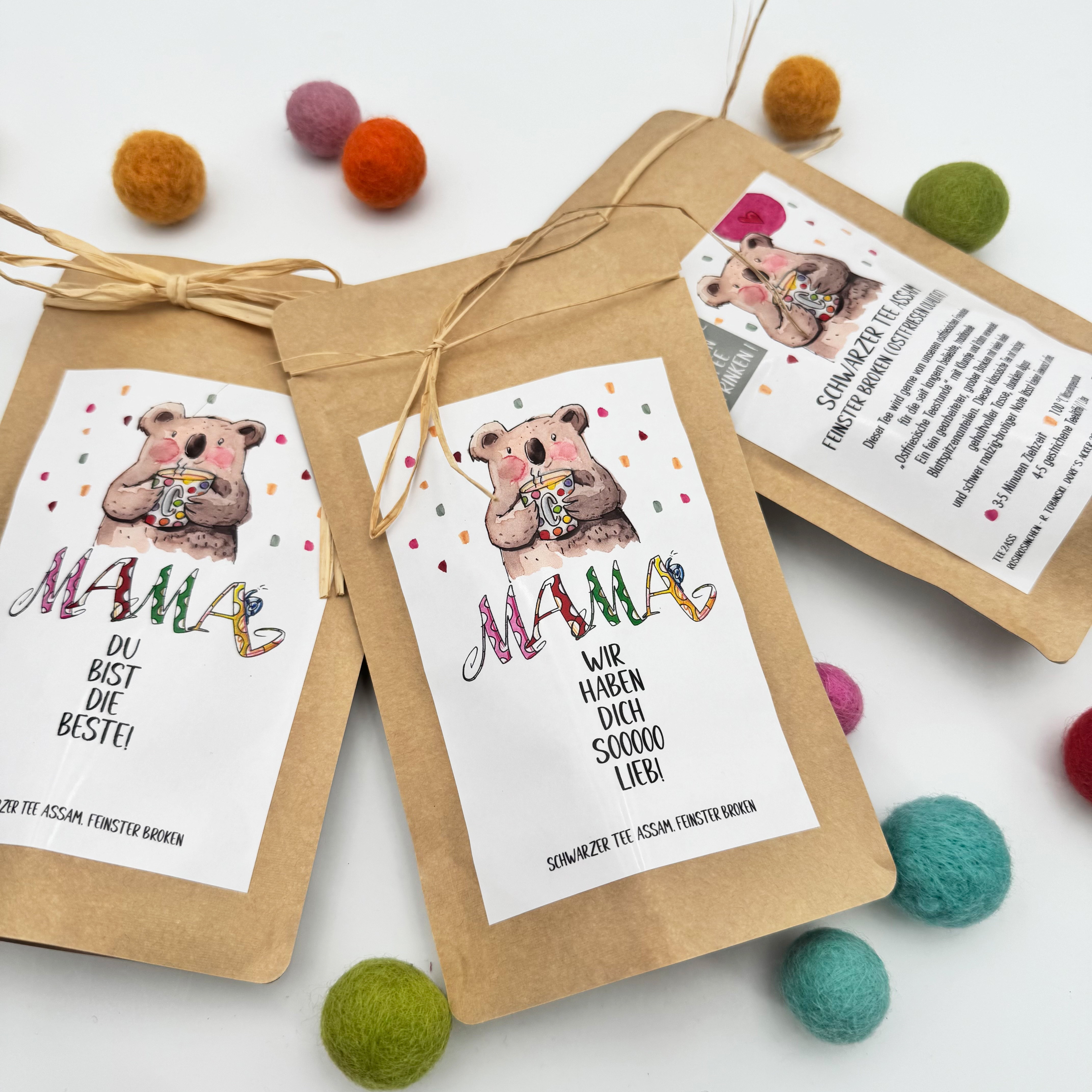 Teegeschenk Muttertag, 50g Assam Tee