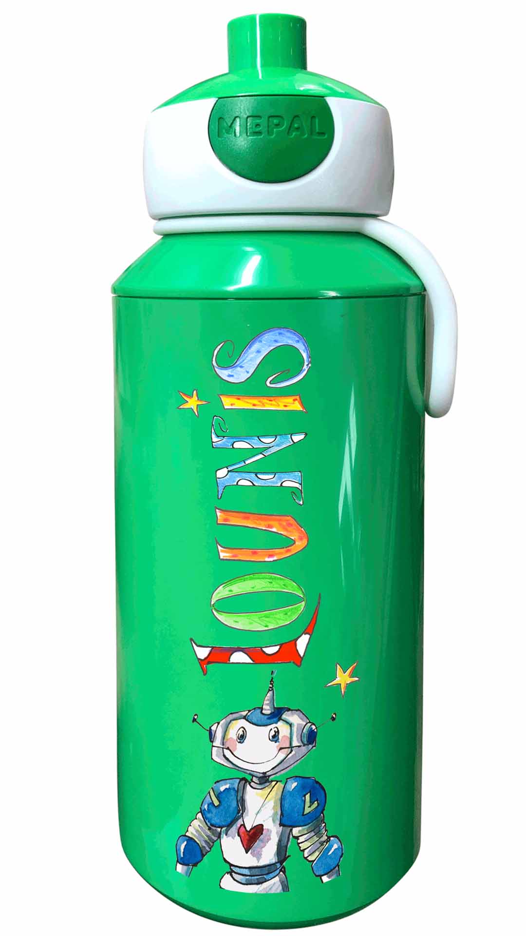 Trinkflasche Popup, Roboter